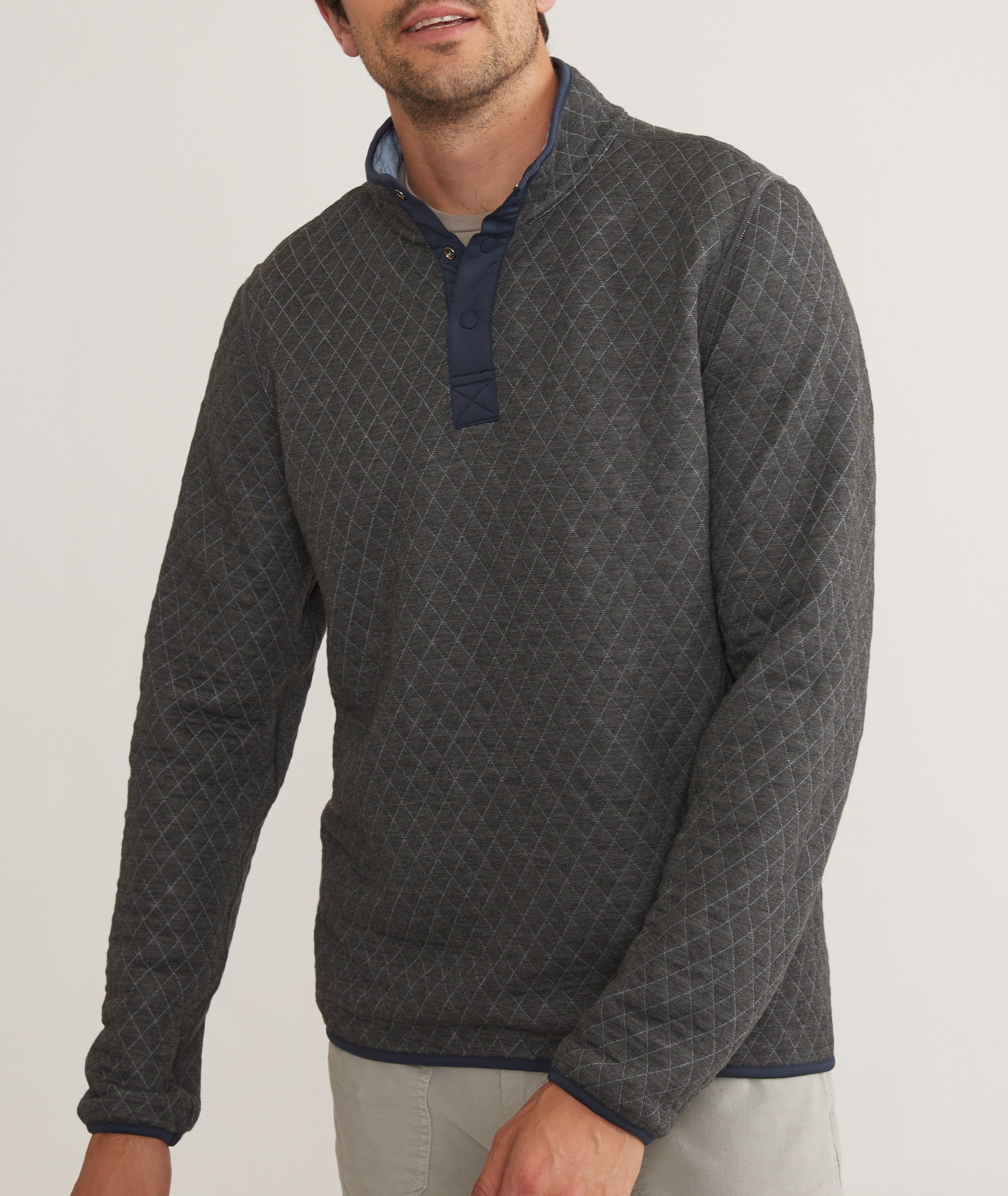 Men's Corbet Quilted Reversible Pullover