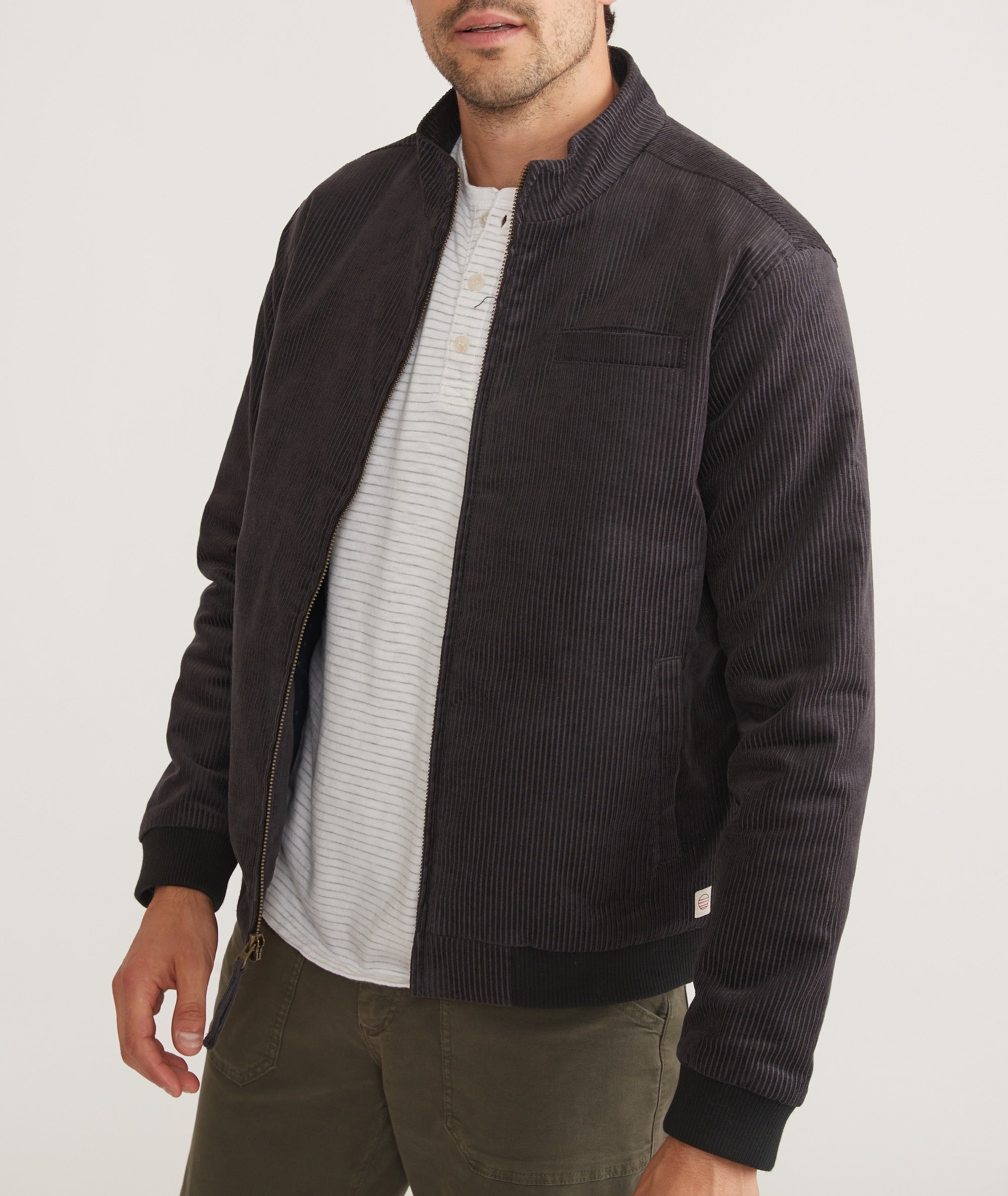 Cord zip jacket best sale