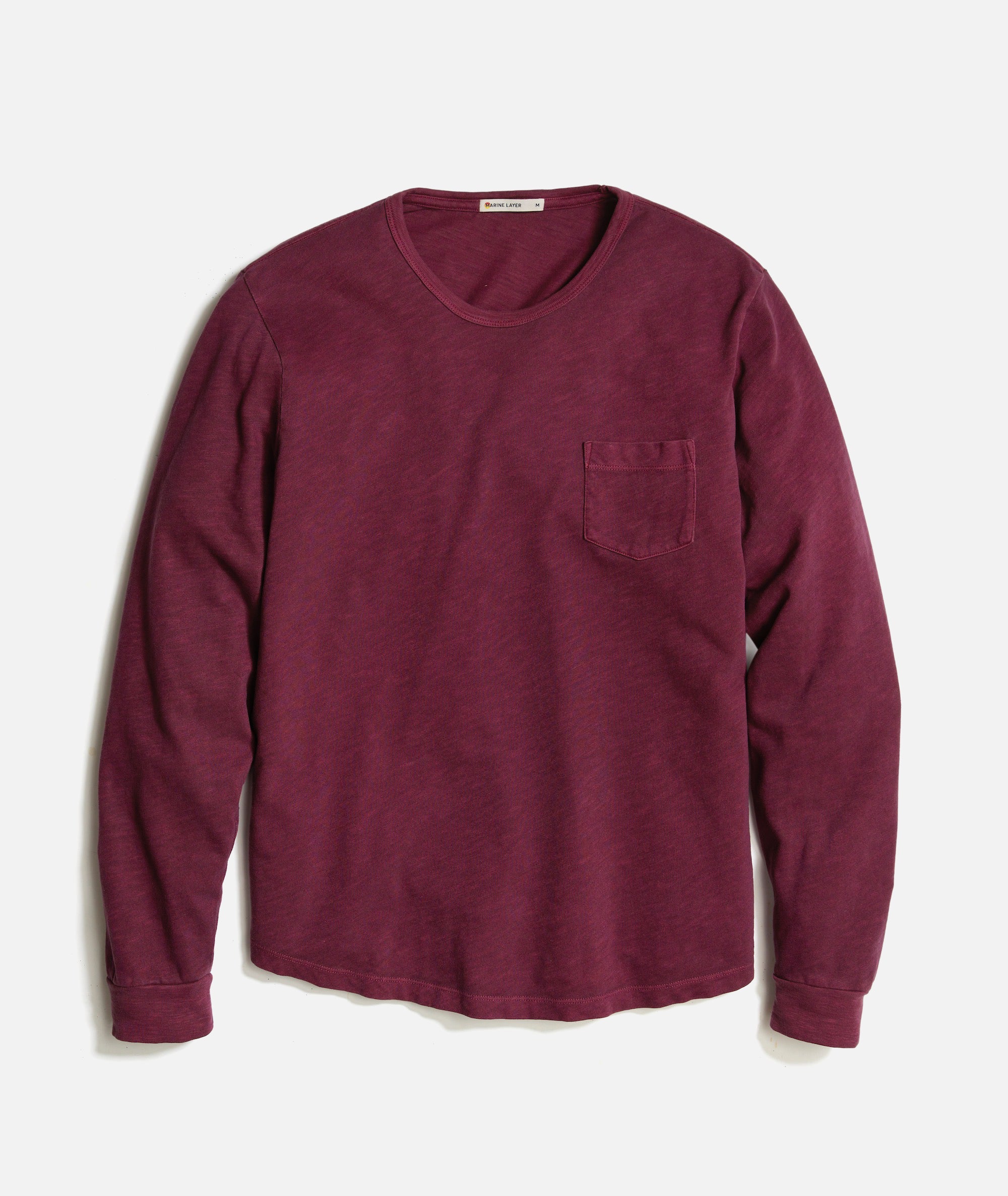 Burgundy long sleeve t shirt cheap