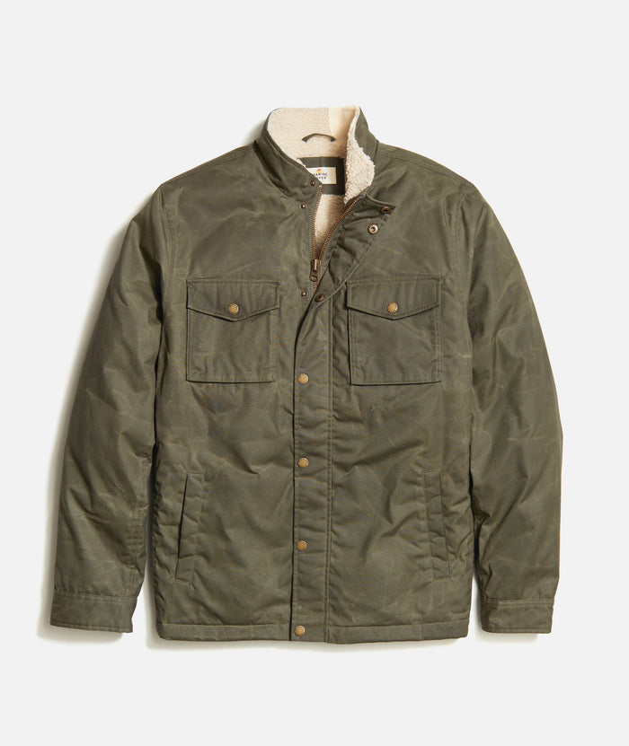 Waxed clearance linen jacket