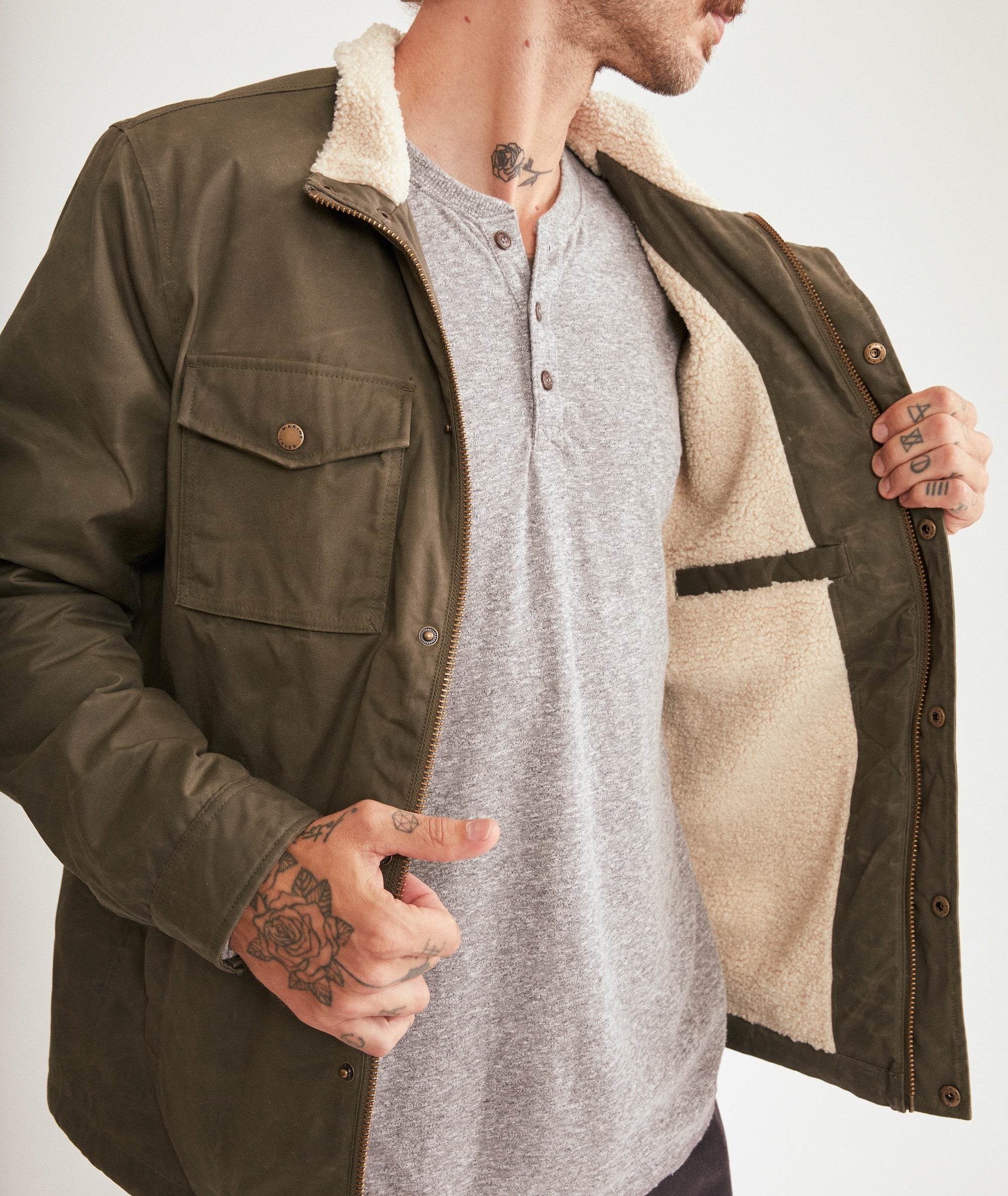 Waxed canvas jacket sale