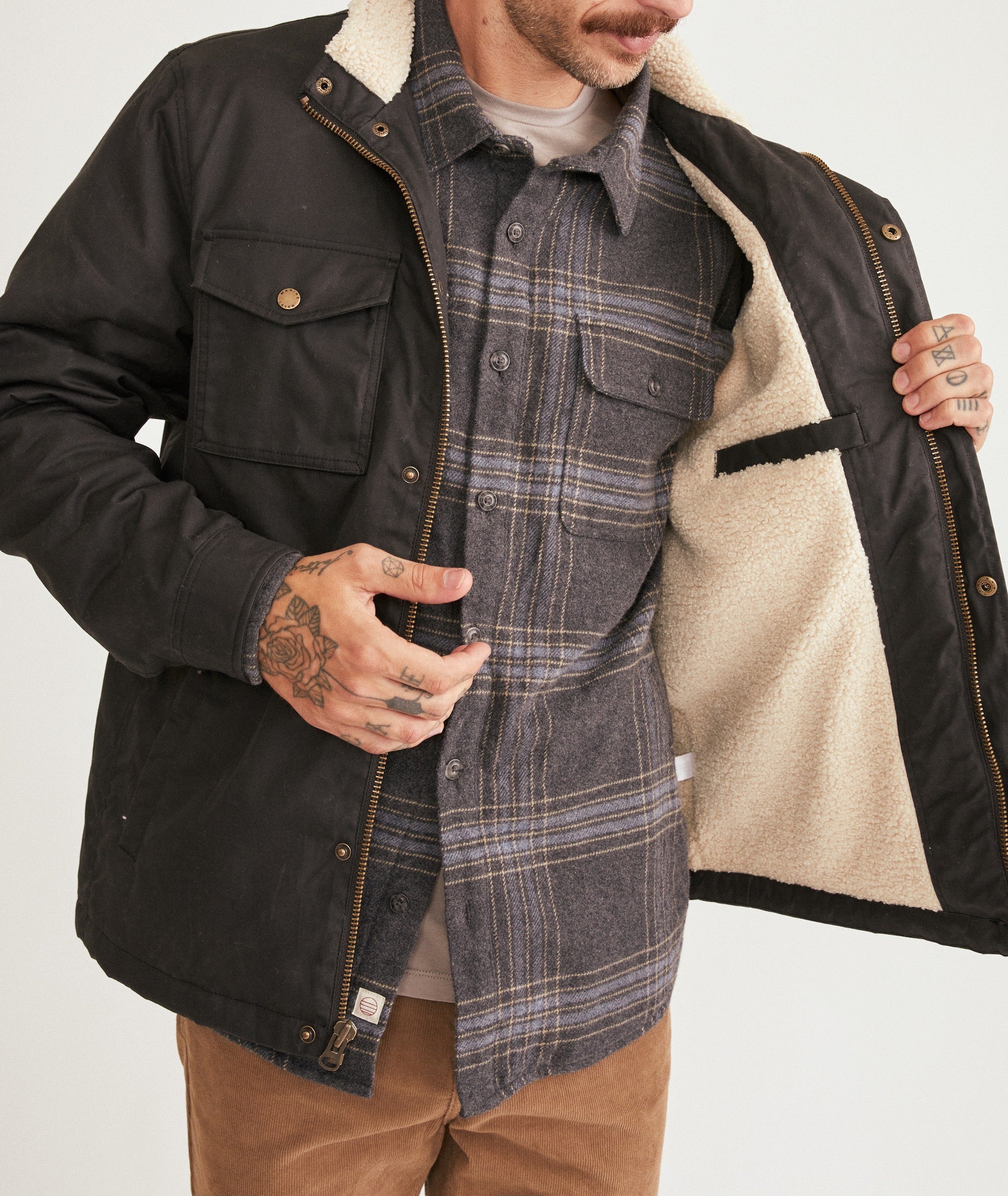 Marine layer wax field jacket discount