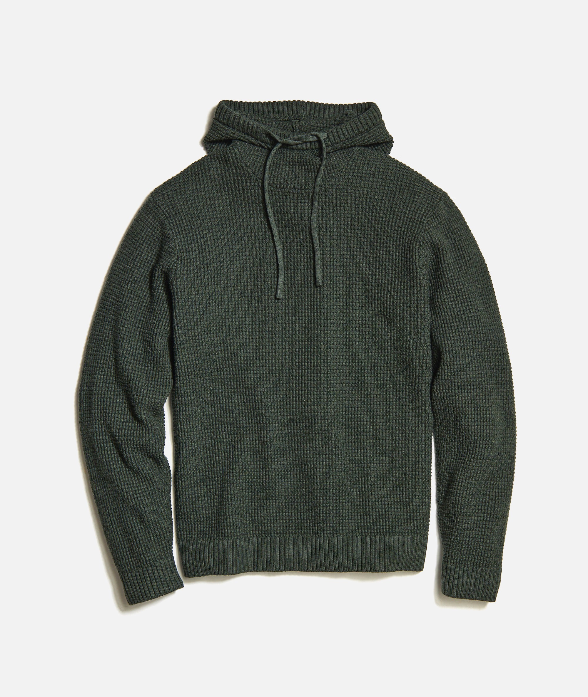 Green hooded hot sale sweater