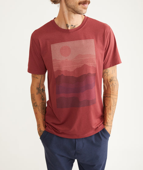 Re-Spun Sport Crew Graphic Tee