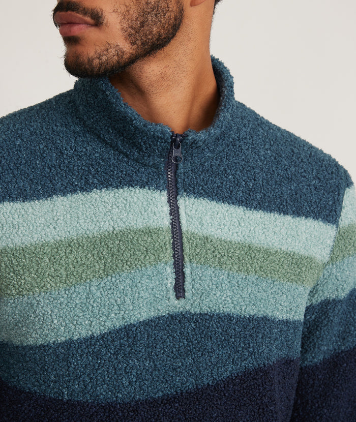 Teal sales sherpa pullover