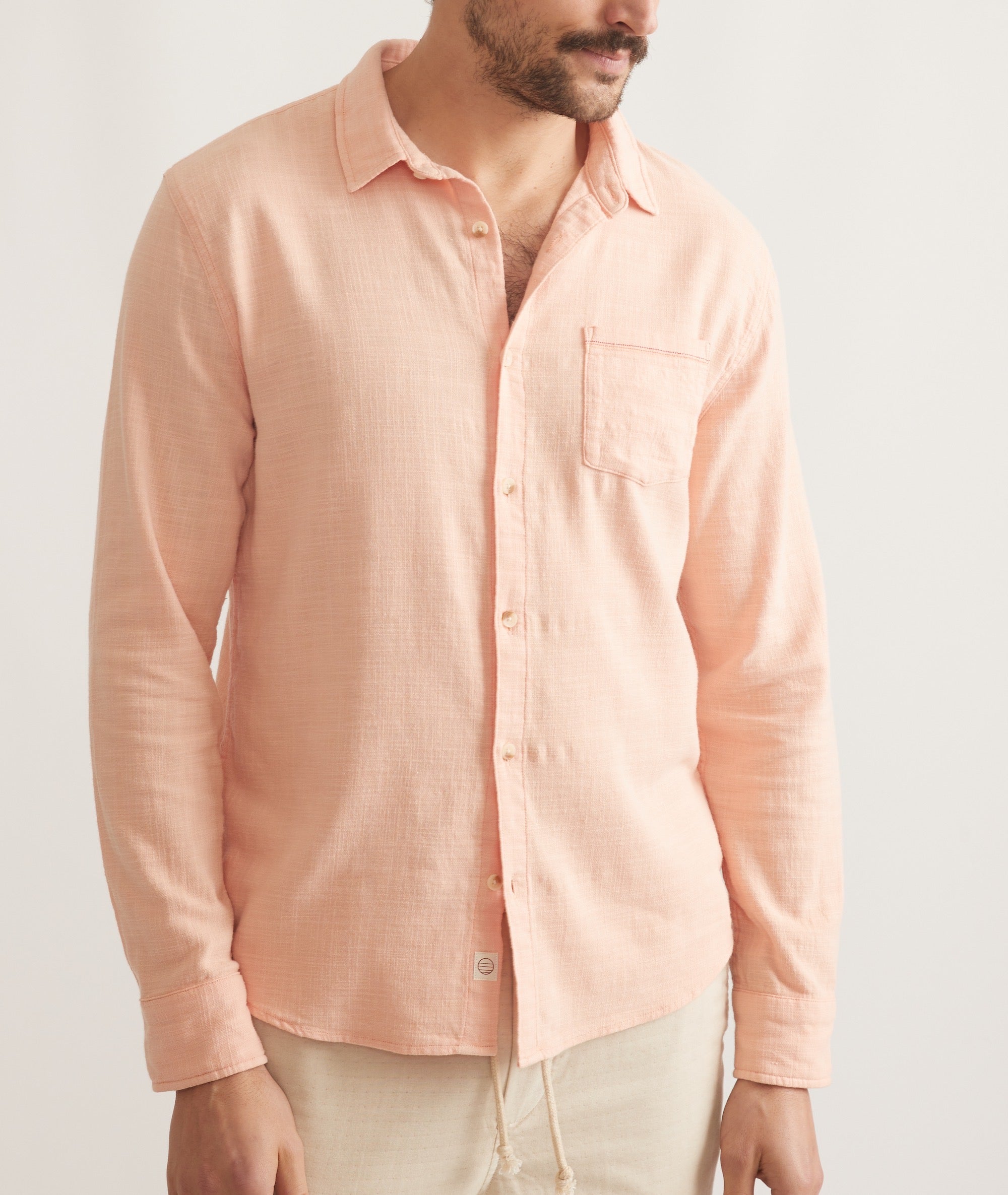 Stretch Selvage Long Sleeve Shirt