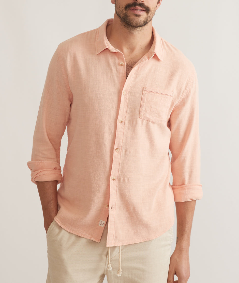 Stretch Selvage Long Sleeve Shirt