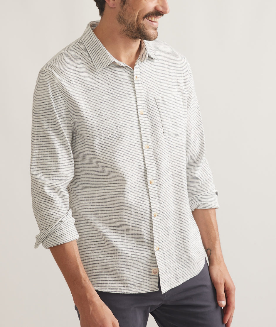 Stretch Selvage Long Sleeve Shirt