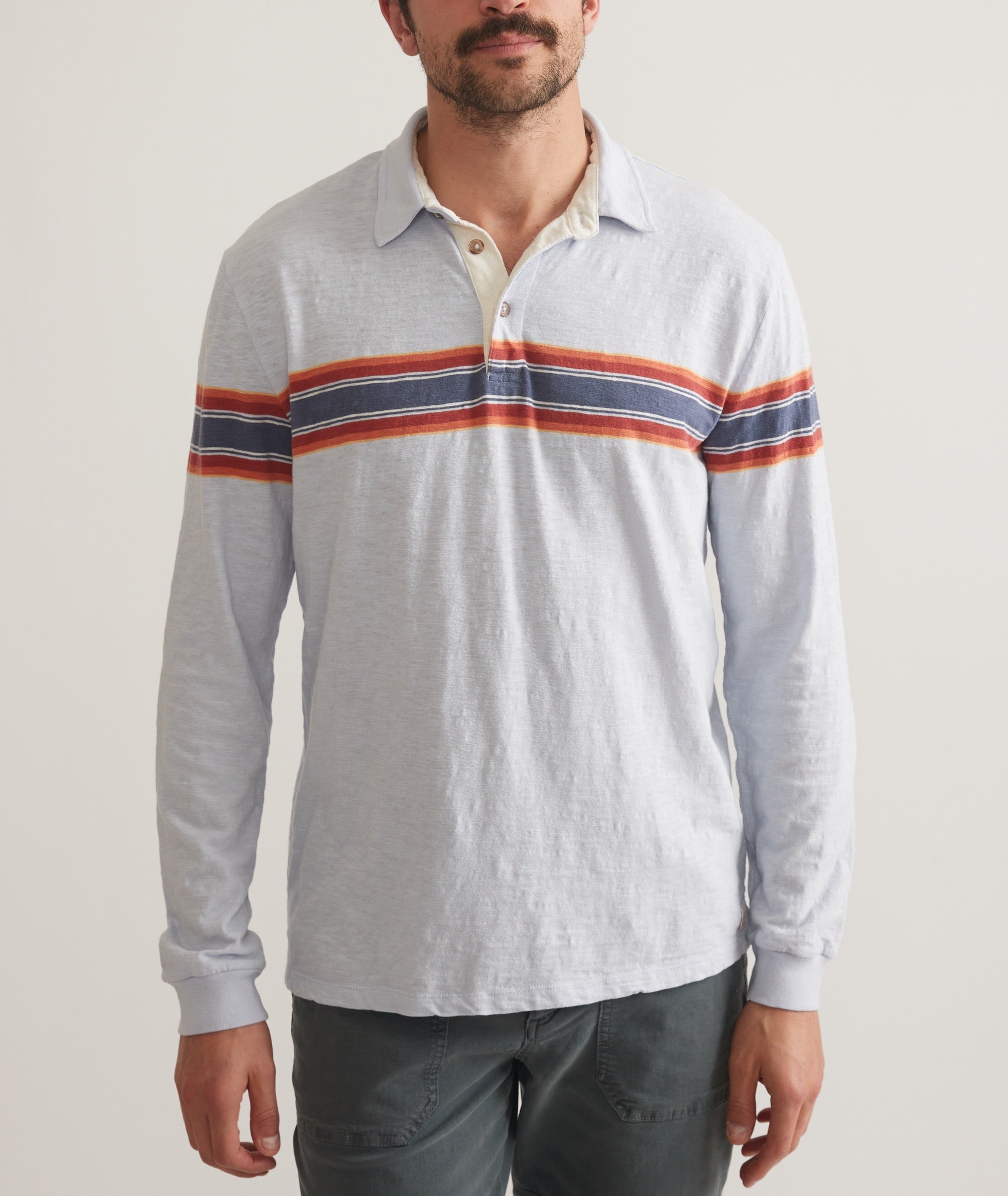 Vintage long 2025 sleeve polo