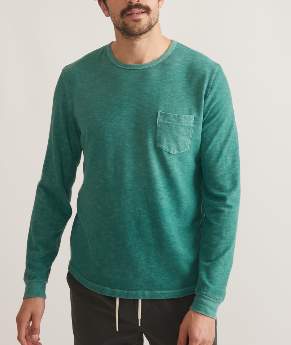 Vintage Heavy Slub Long Sleeve Pocket Tee