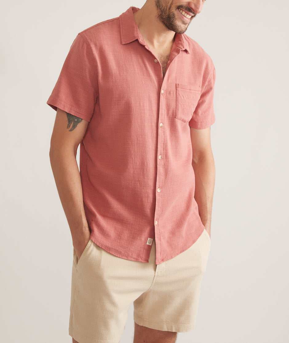 Stretch Selvage Short Sleeve Shirt