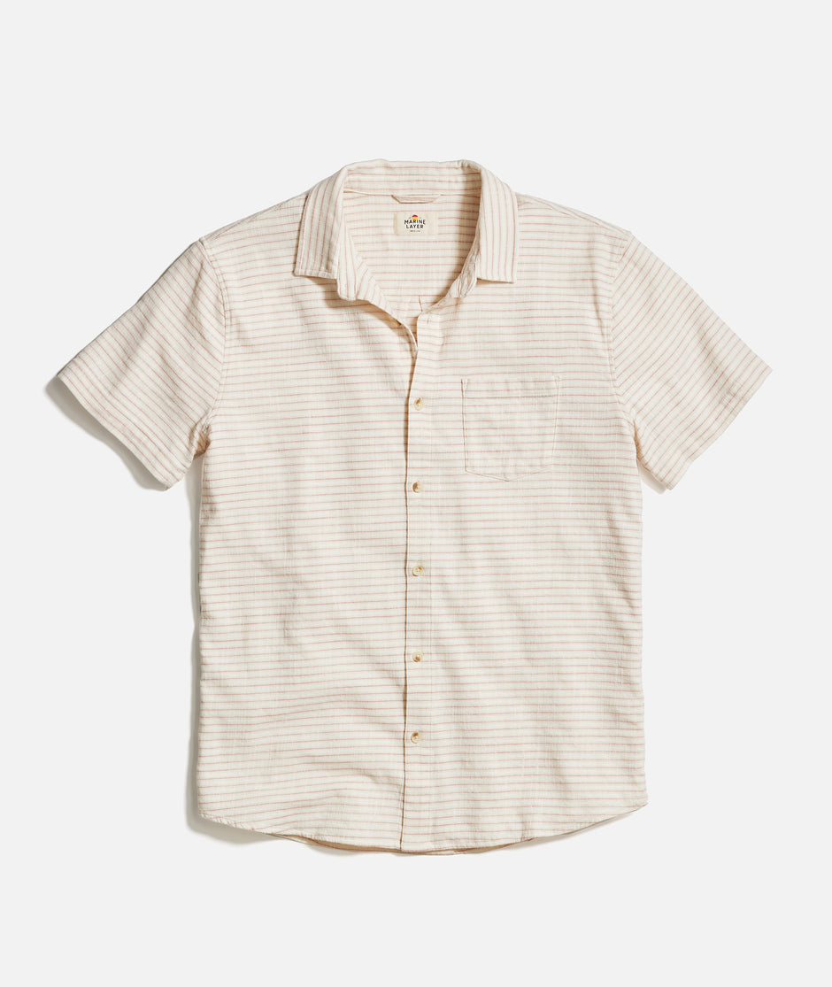 Stretch Selvage Short Sleeve Shirt