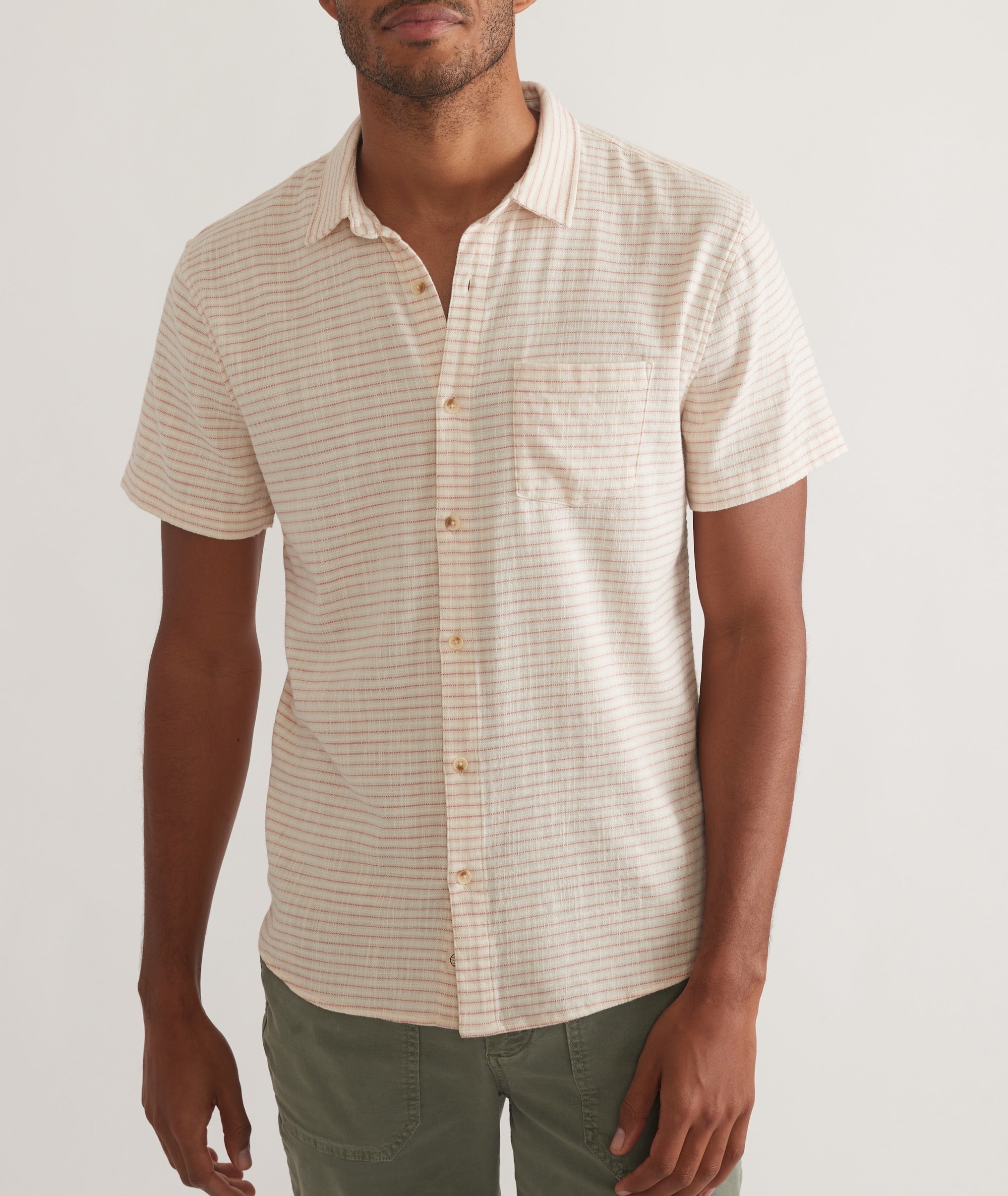 Stretch Selvage Short Sleeve Shirt