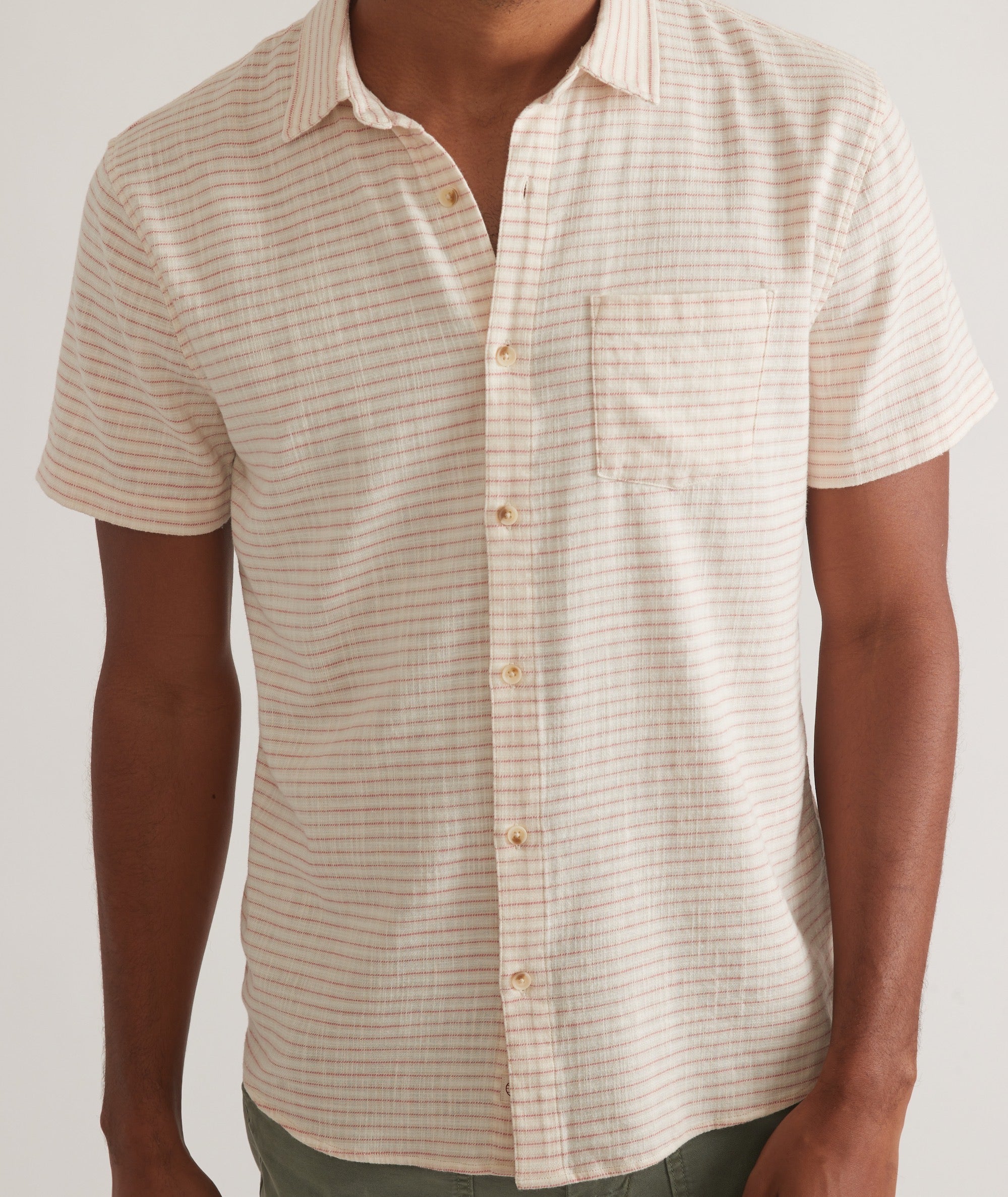Stretch Selvage Short Sleeve Shirt