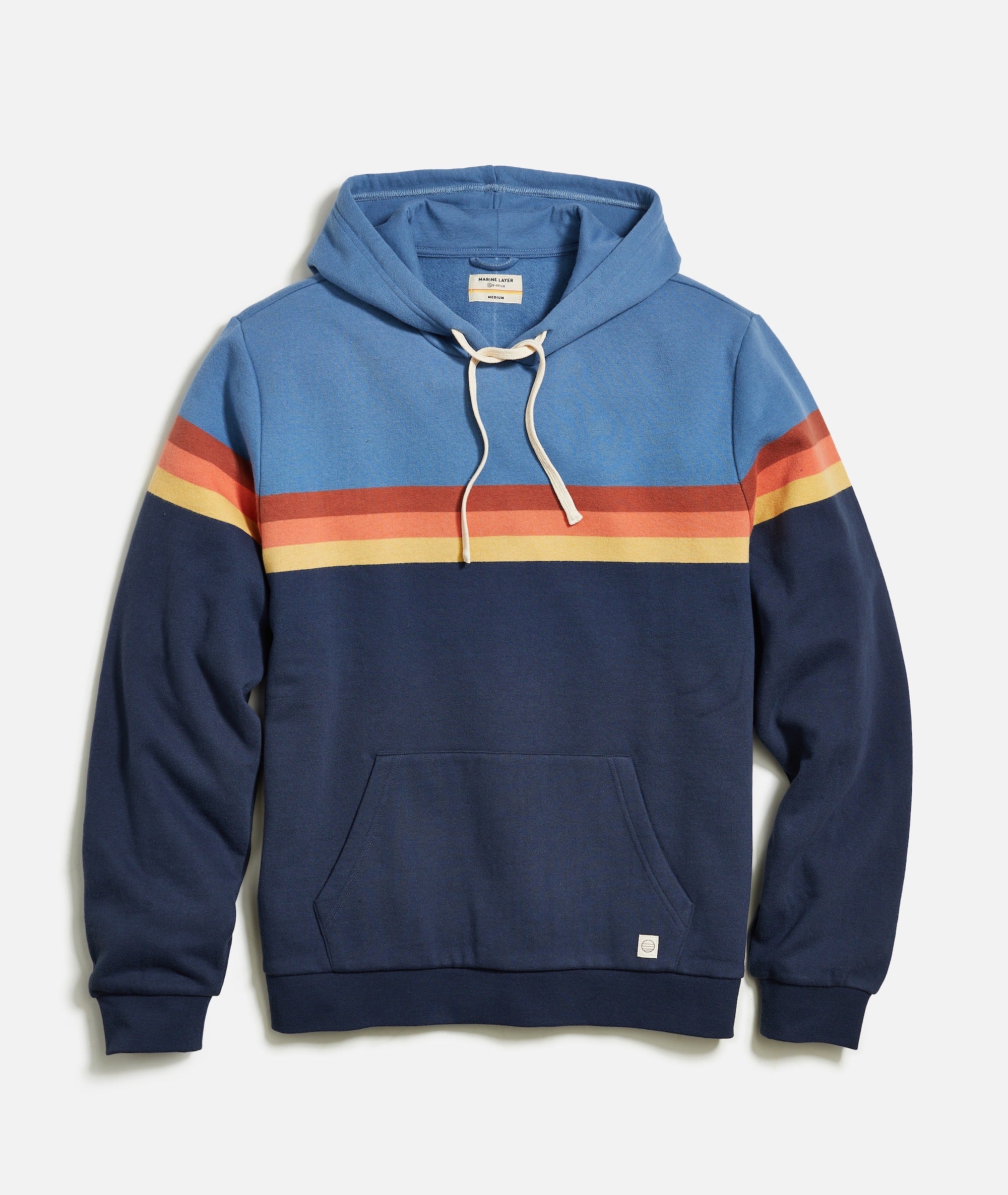 unfil vintage cotton-fleece hoodie