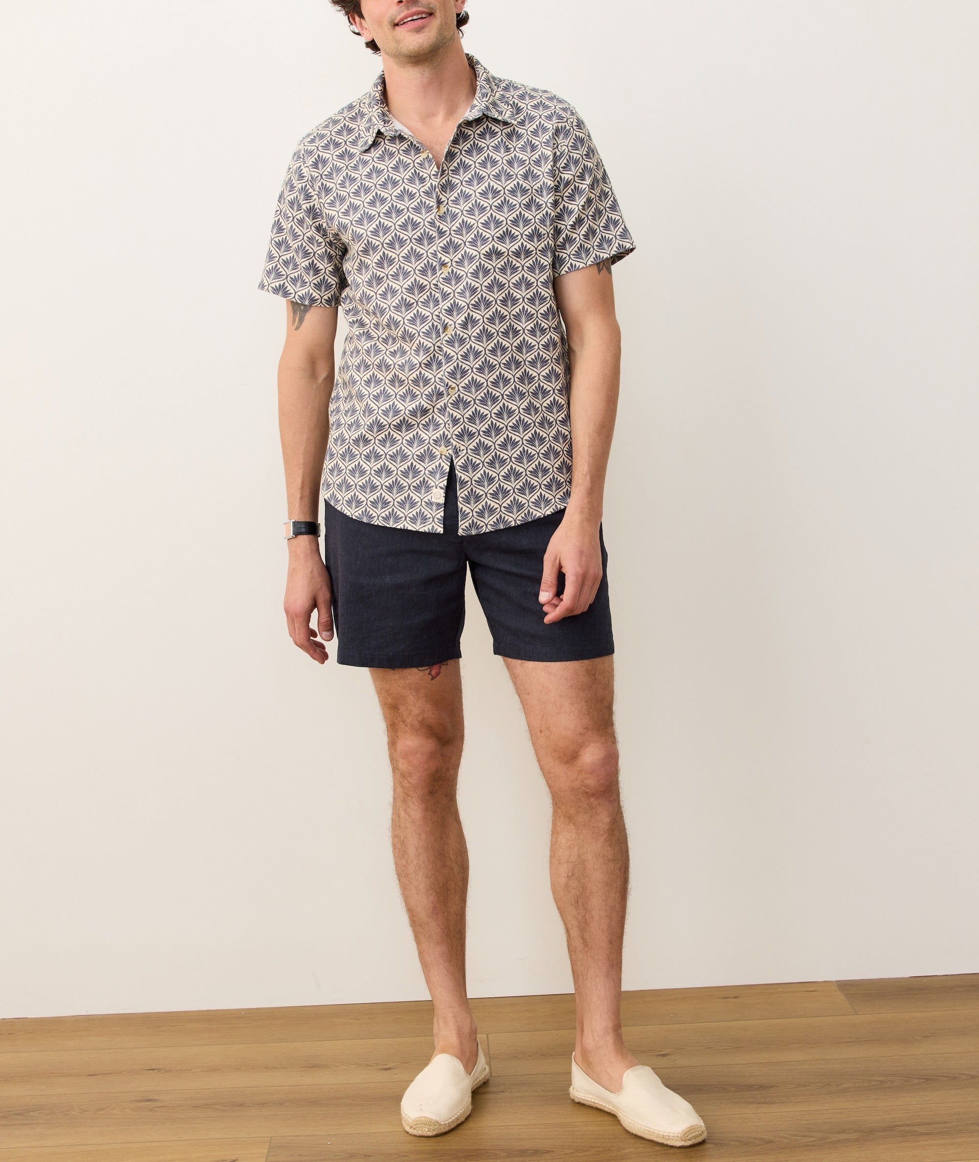 Stretch Selvage Short Sleeve Shirt