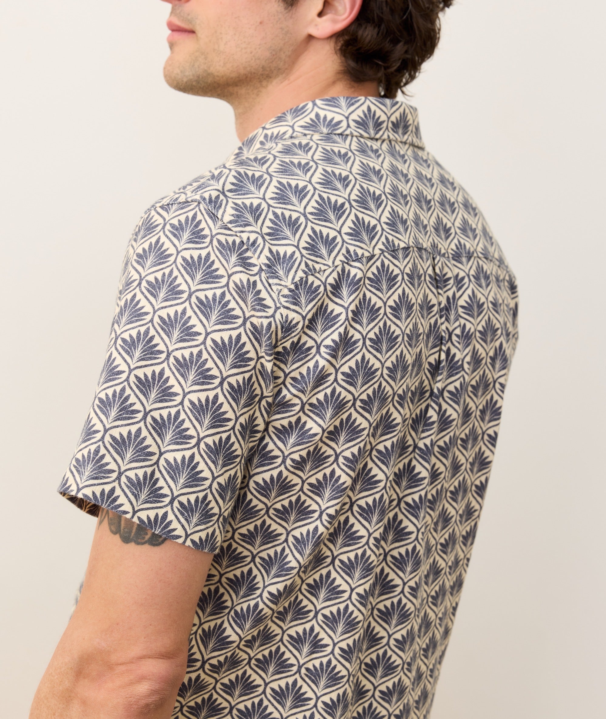 Stretch Selvage Short Sleeve Shirt