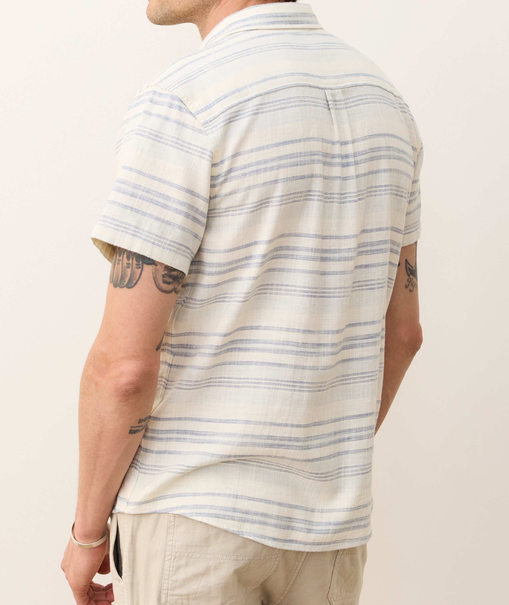 Stretch Selvage Short Sleeve Shirt