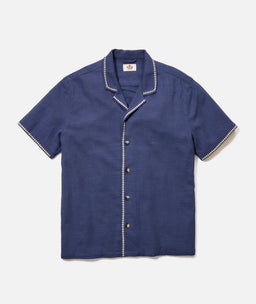 Stretch Selvage Embroidered Resort Shirt - image 1