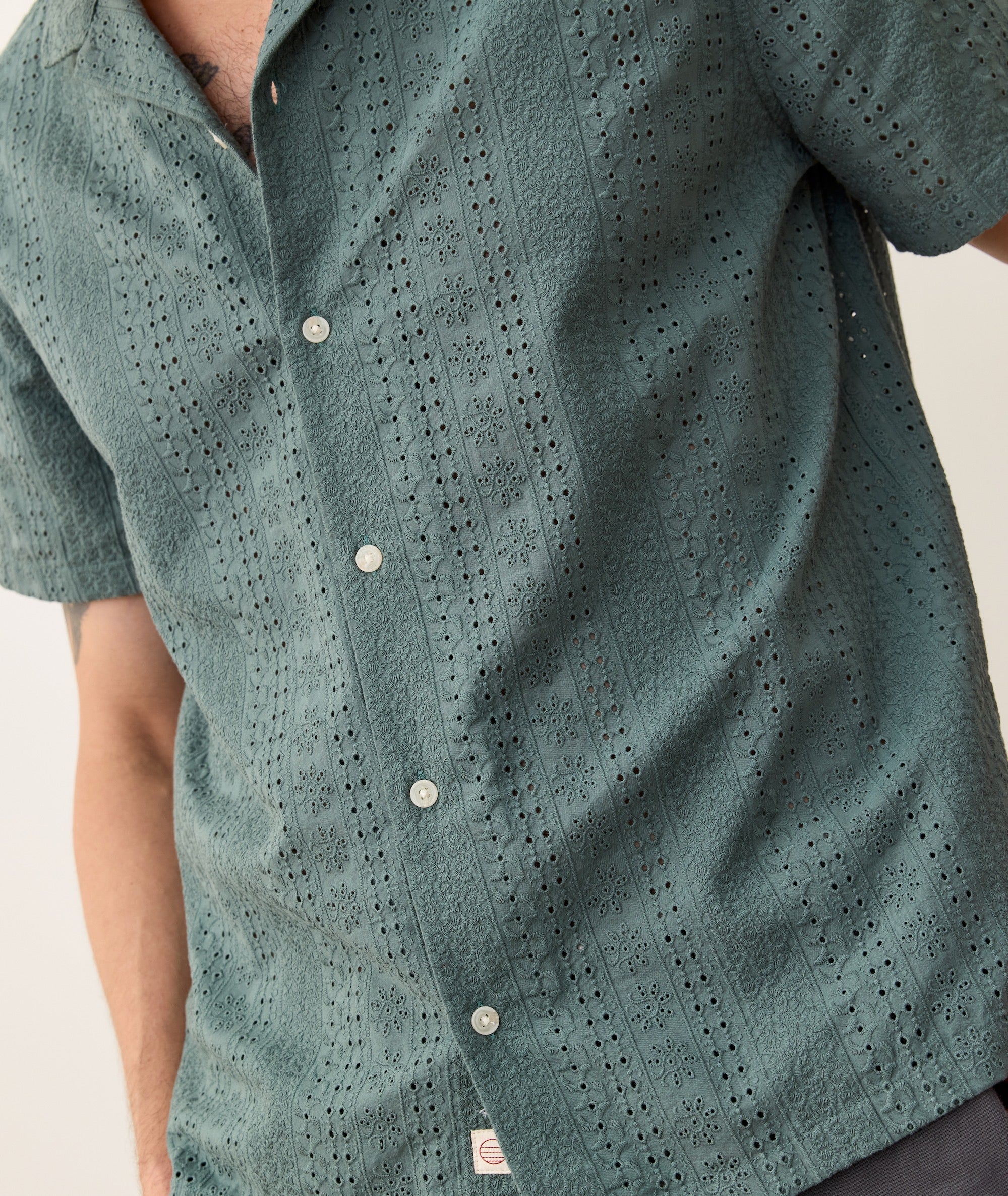 Zane Eyelet Resort Shirt