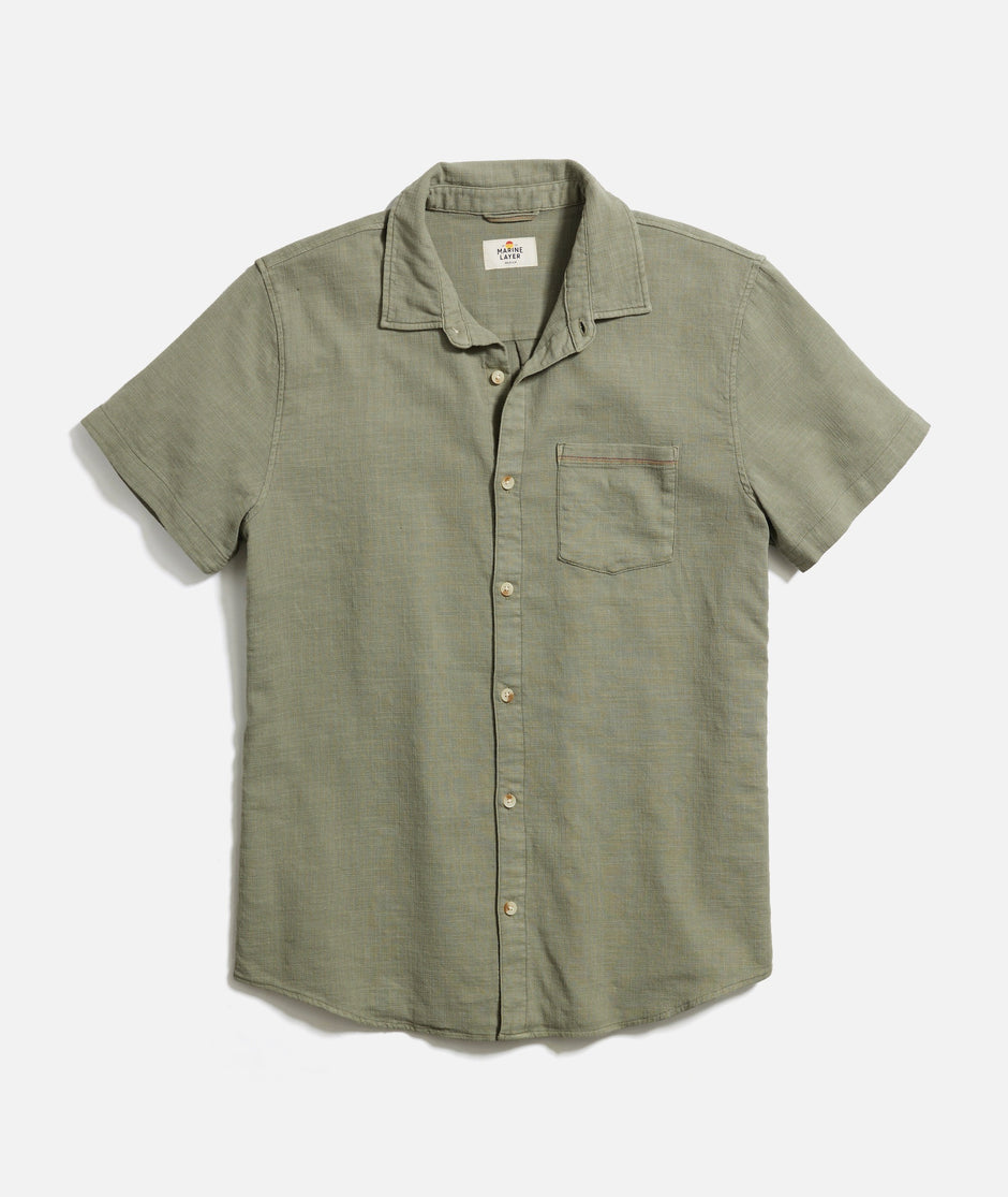 Stretch Selvage Short Sleeve Shirt