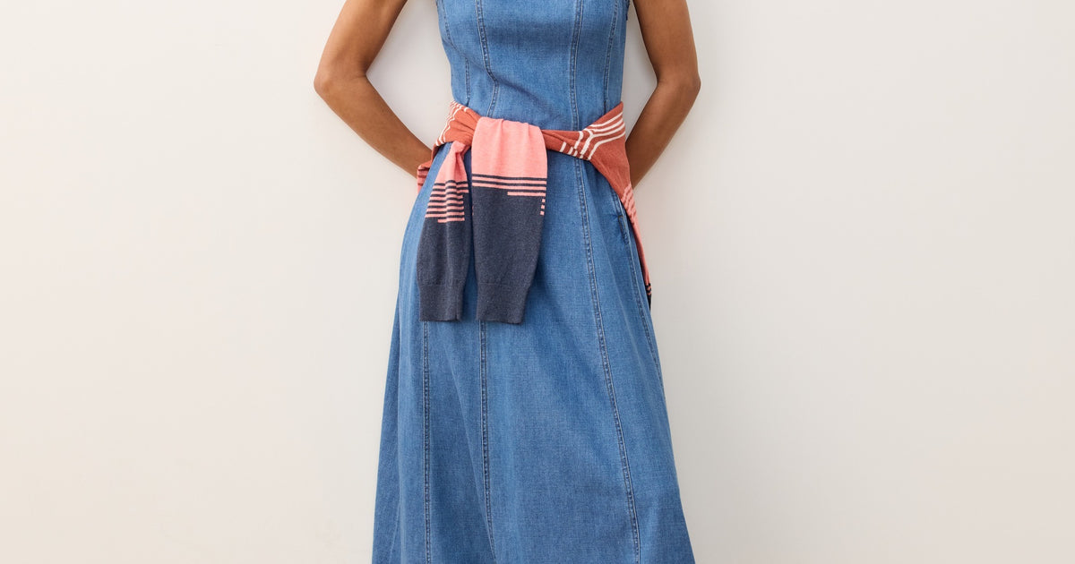 Women's Roan Denim Maxi Dress | Blue