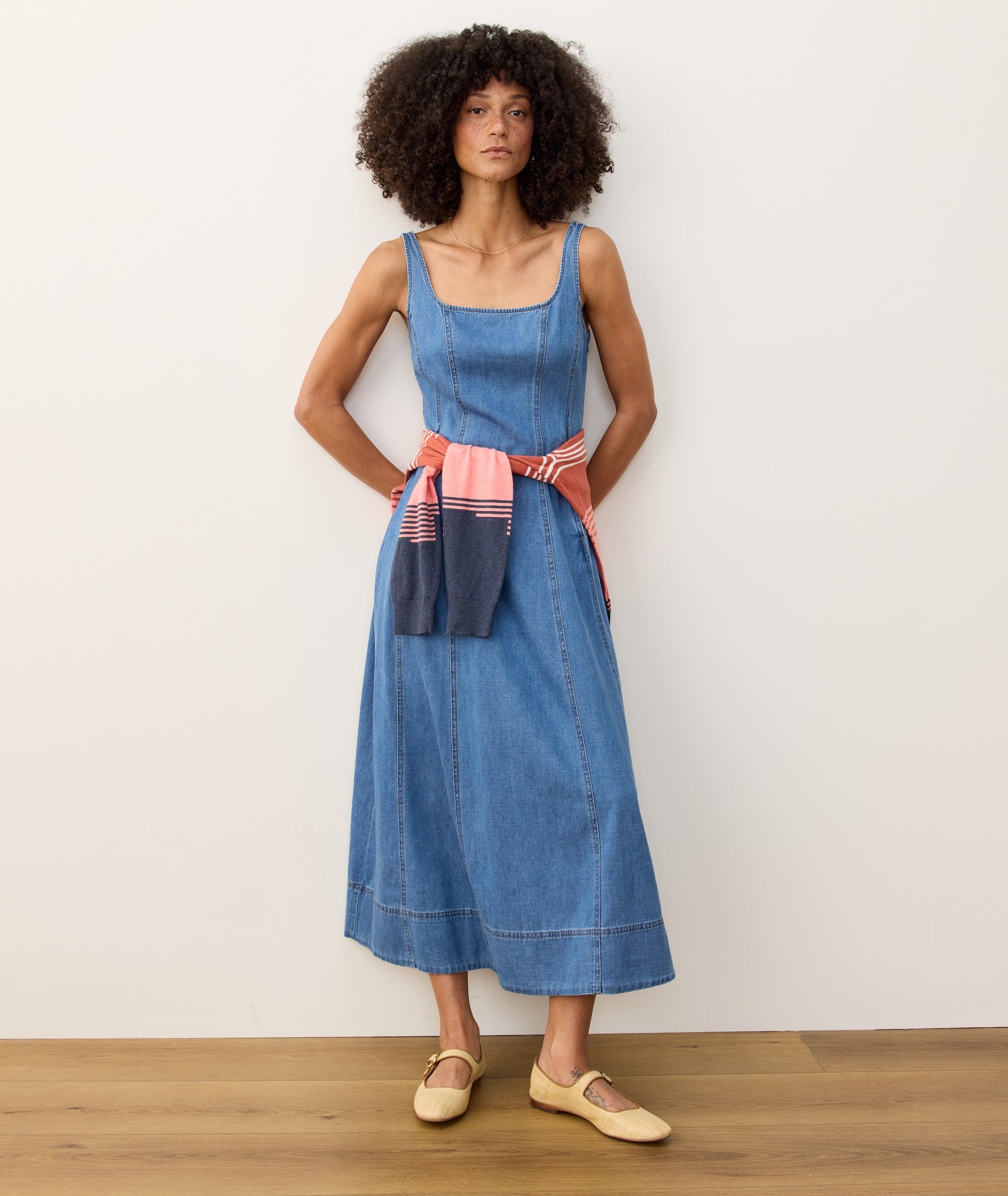 Women's Roan Denim Maxi Dress | Blue | XL by Marine Layer Women's Roan Denim Maxi Dress | Blue | XL by Marine Layer