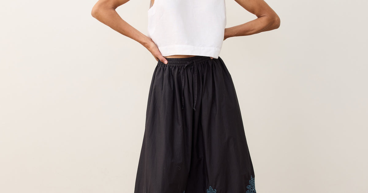 Ryland Eyelet Drawstring Skirt – Marine Layer