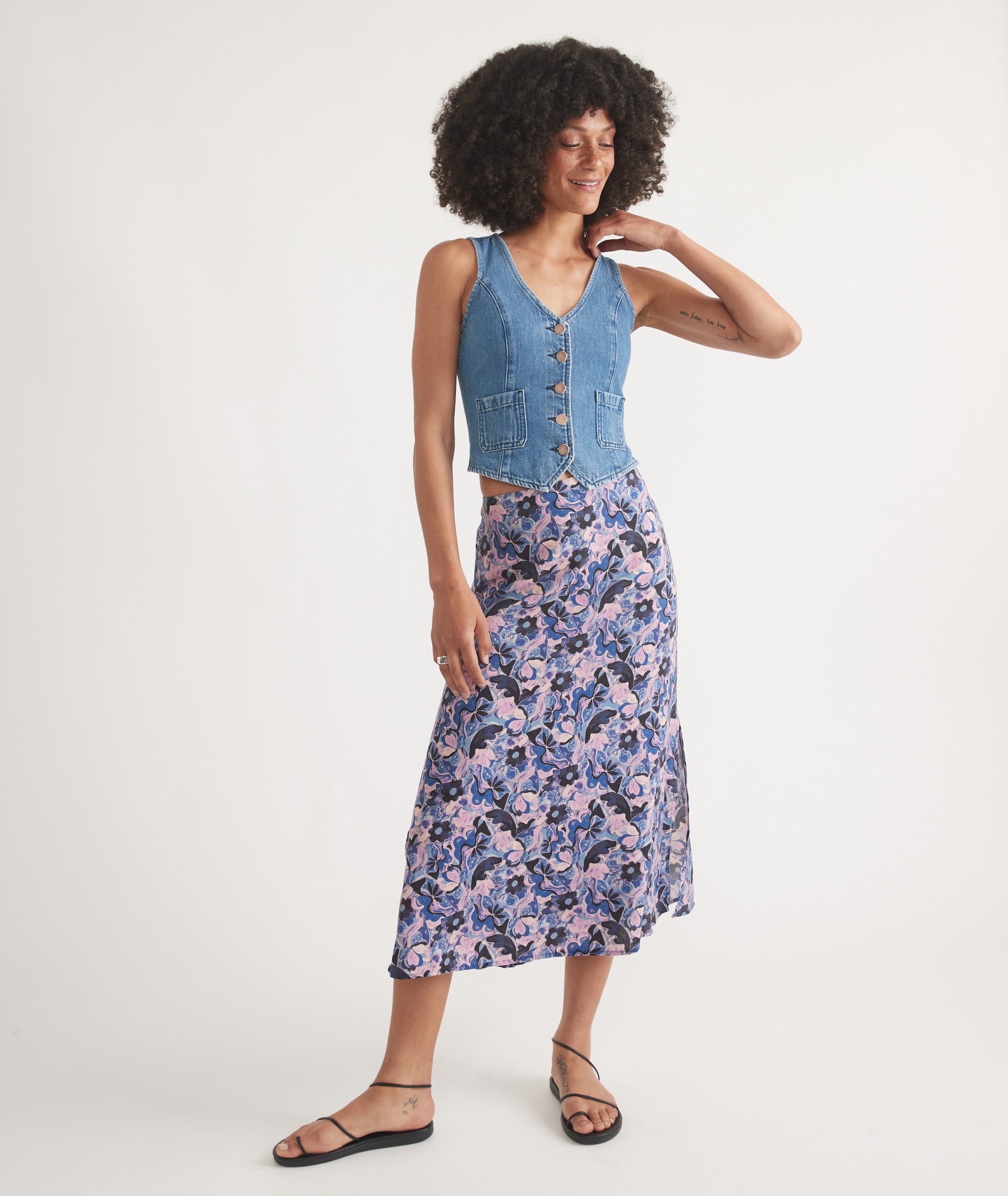 Ryan Slip Midi Skirt