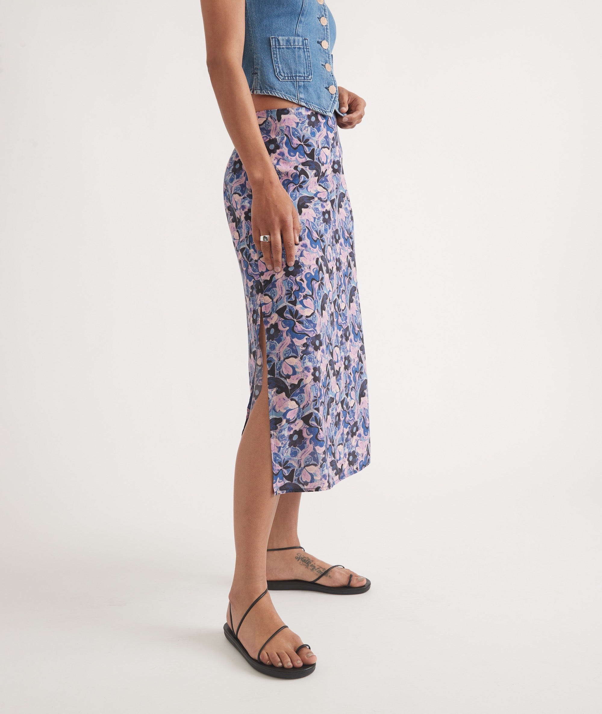 Ryan Slip Midi Skirt