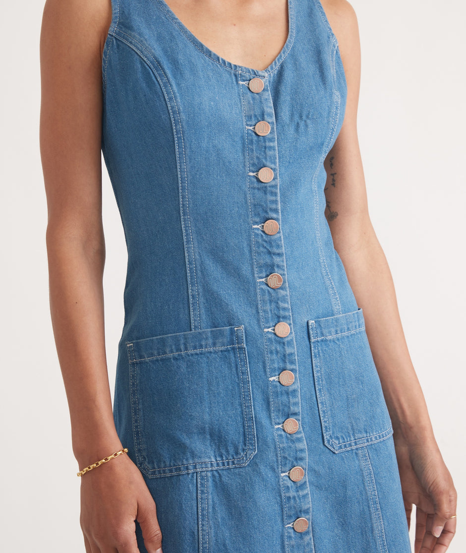 The Daisy Dream Denim Mini Dress