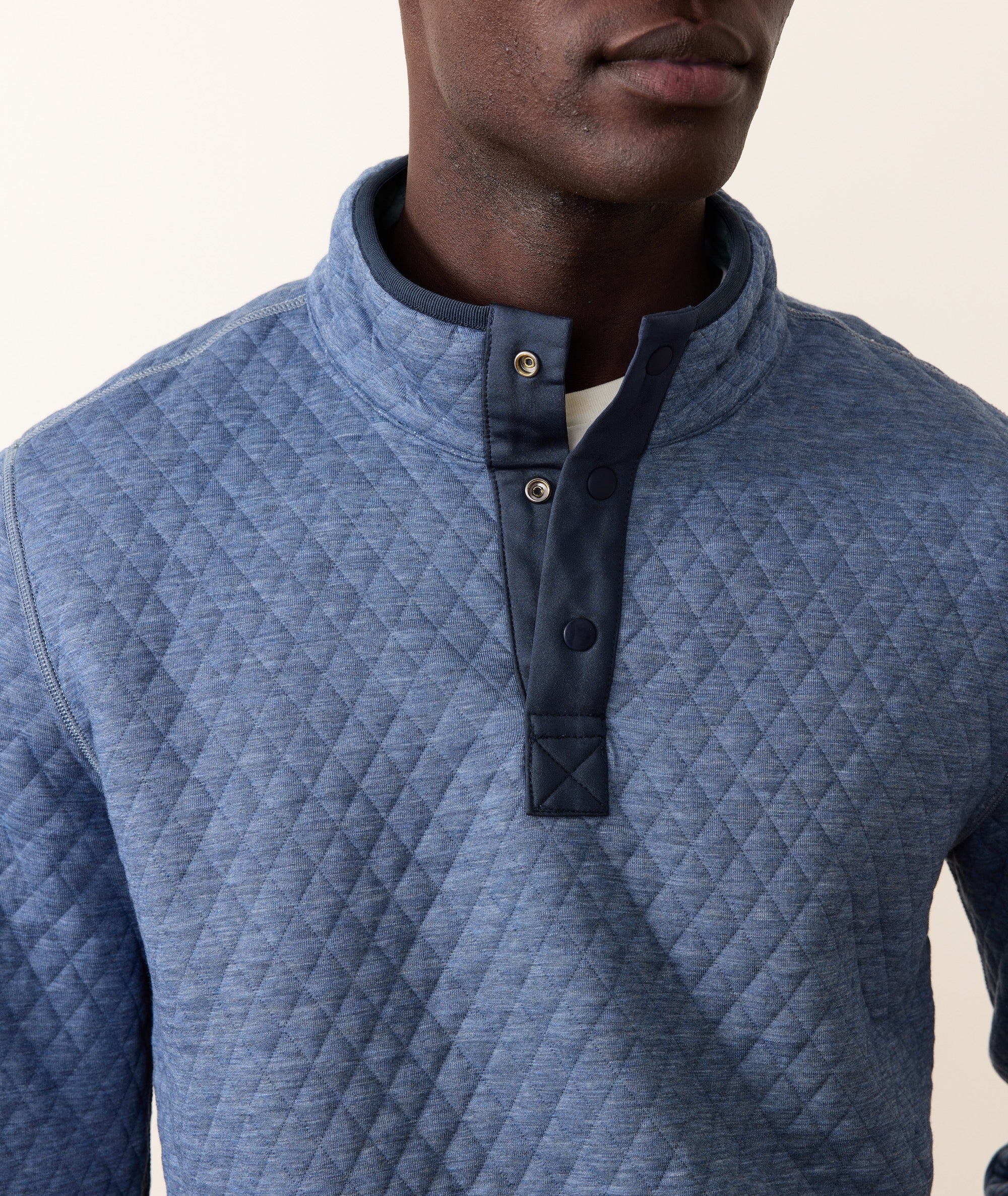 Corbet Quilted Reversible Pullover