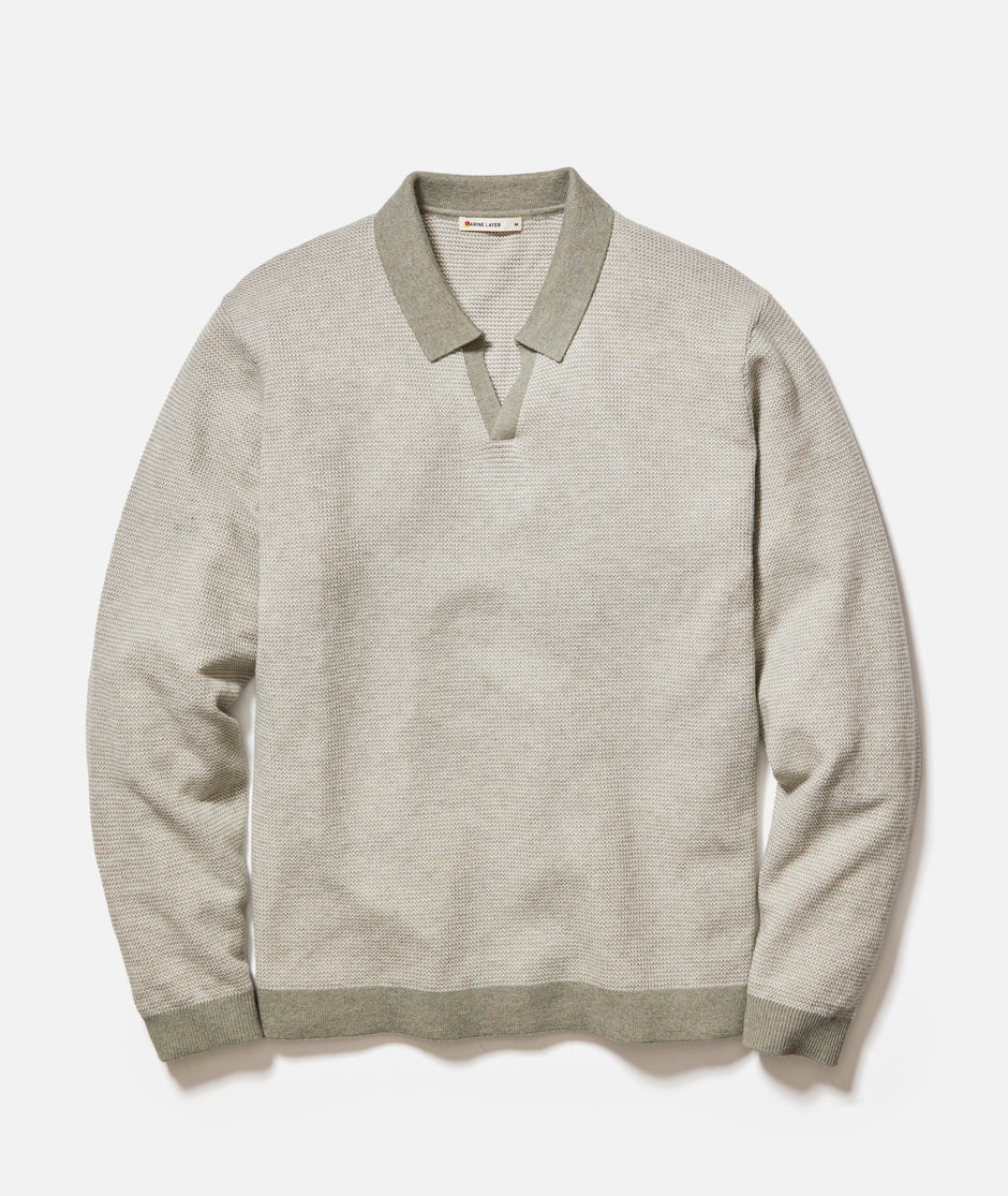 Liam Long Sleeve Sweater Polo