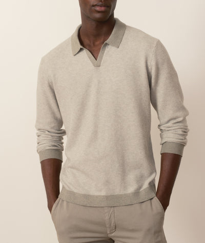 Liam Long Sleeve Sweater Polo