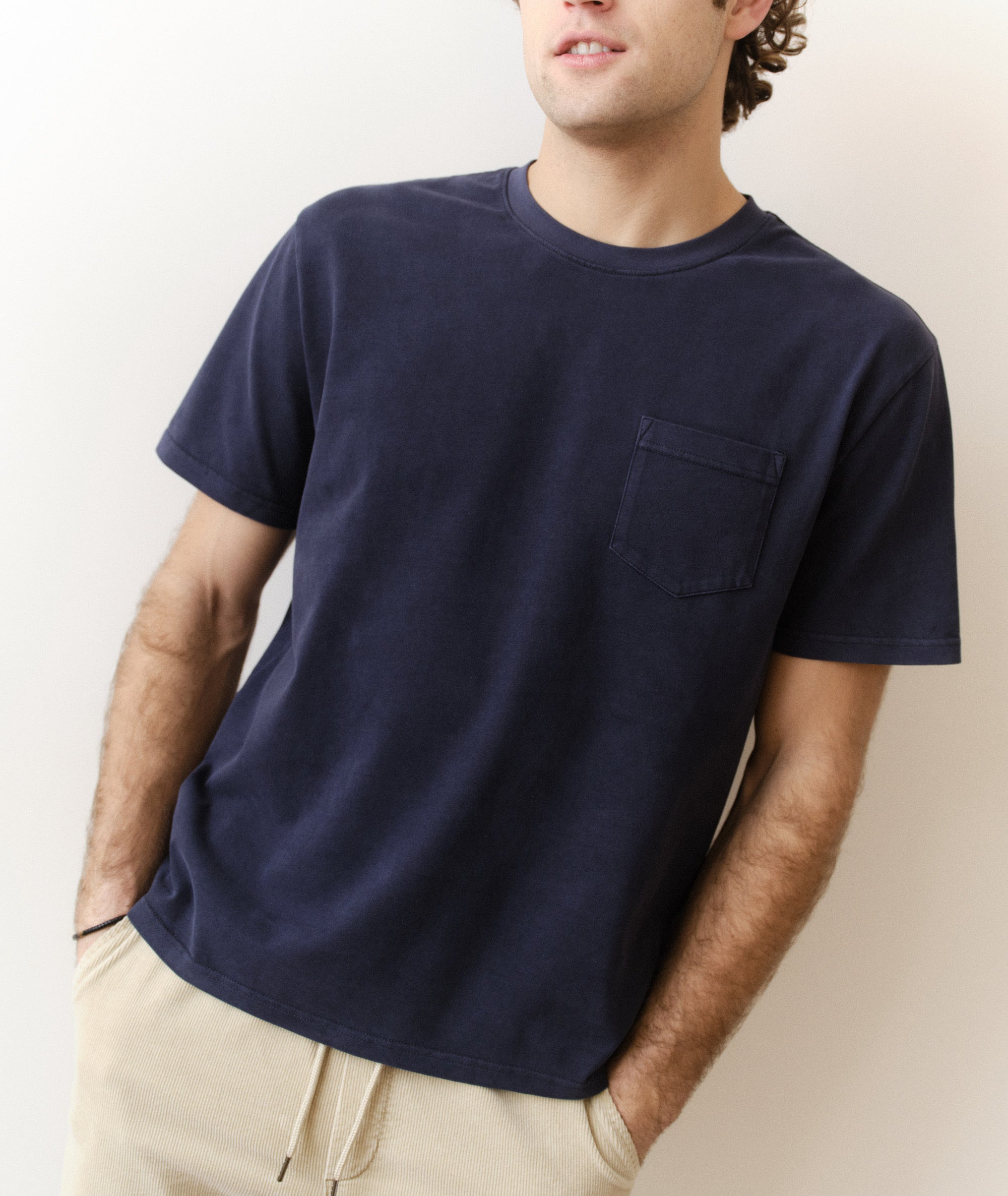 Luxe 250 Relaxed Pocket Tee