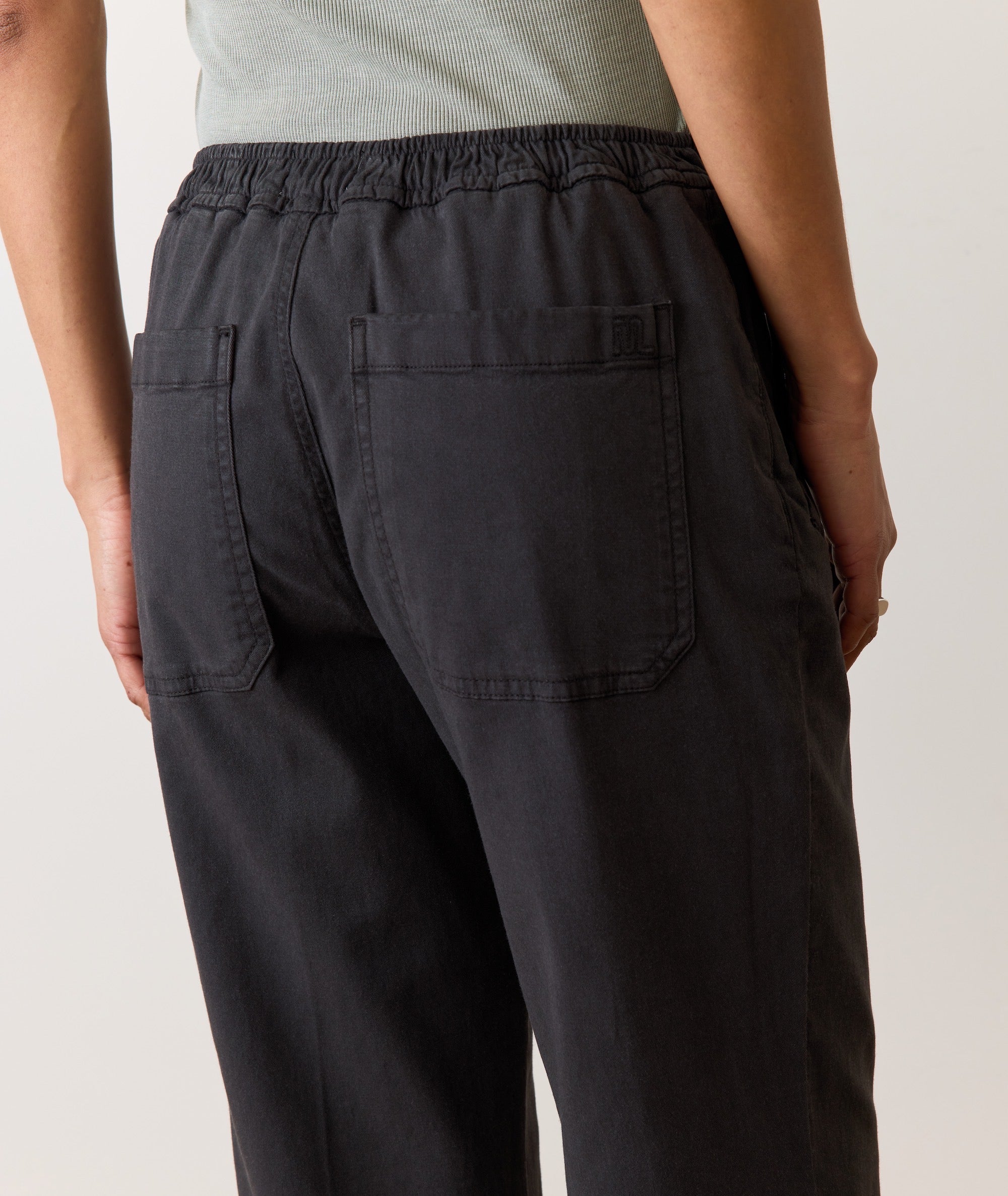 Nova 01High Straight Suit Pants Black MADLADY