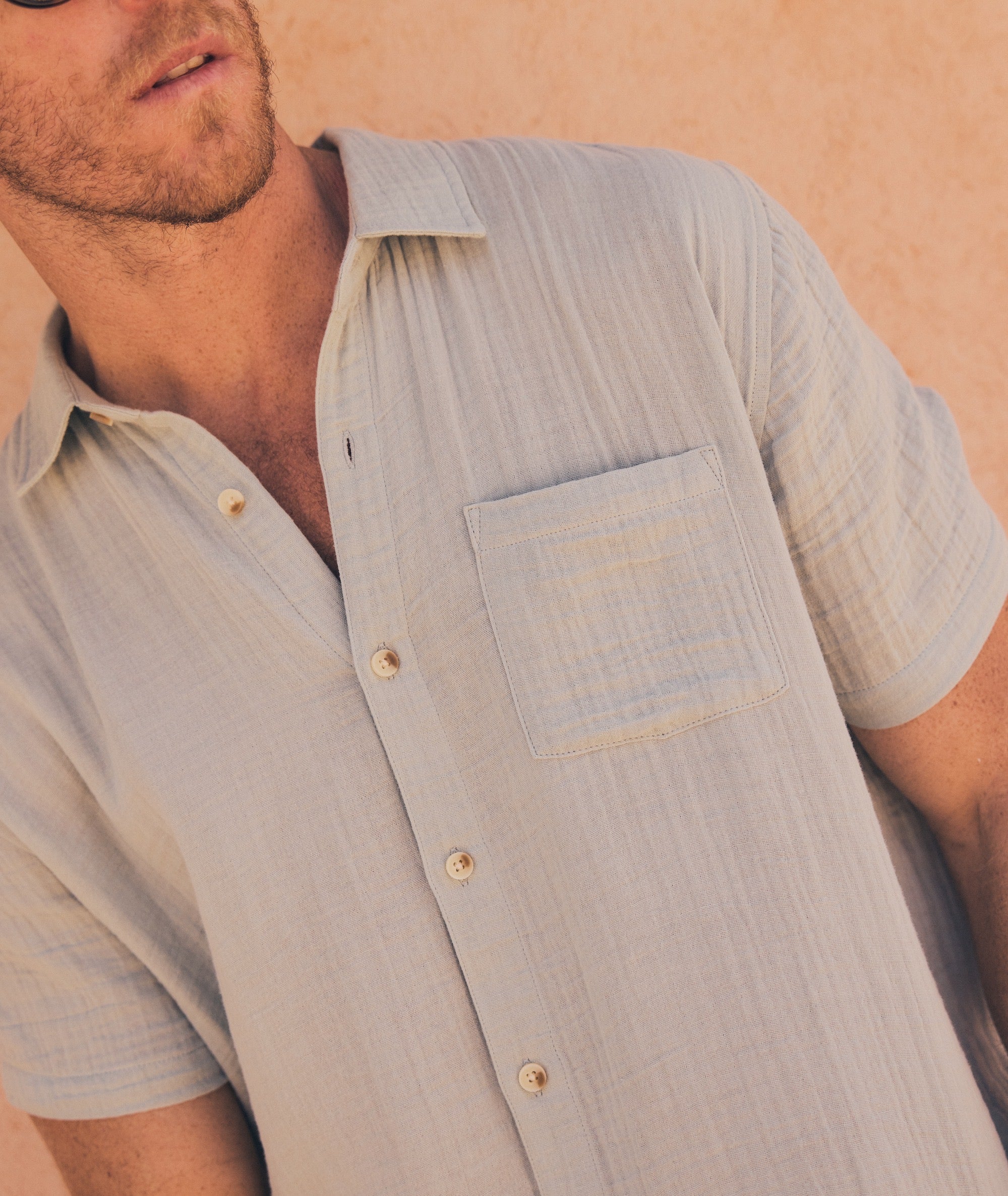 Crinkle Double Cloth  Shirt