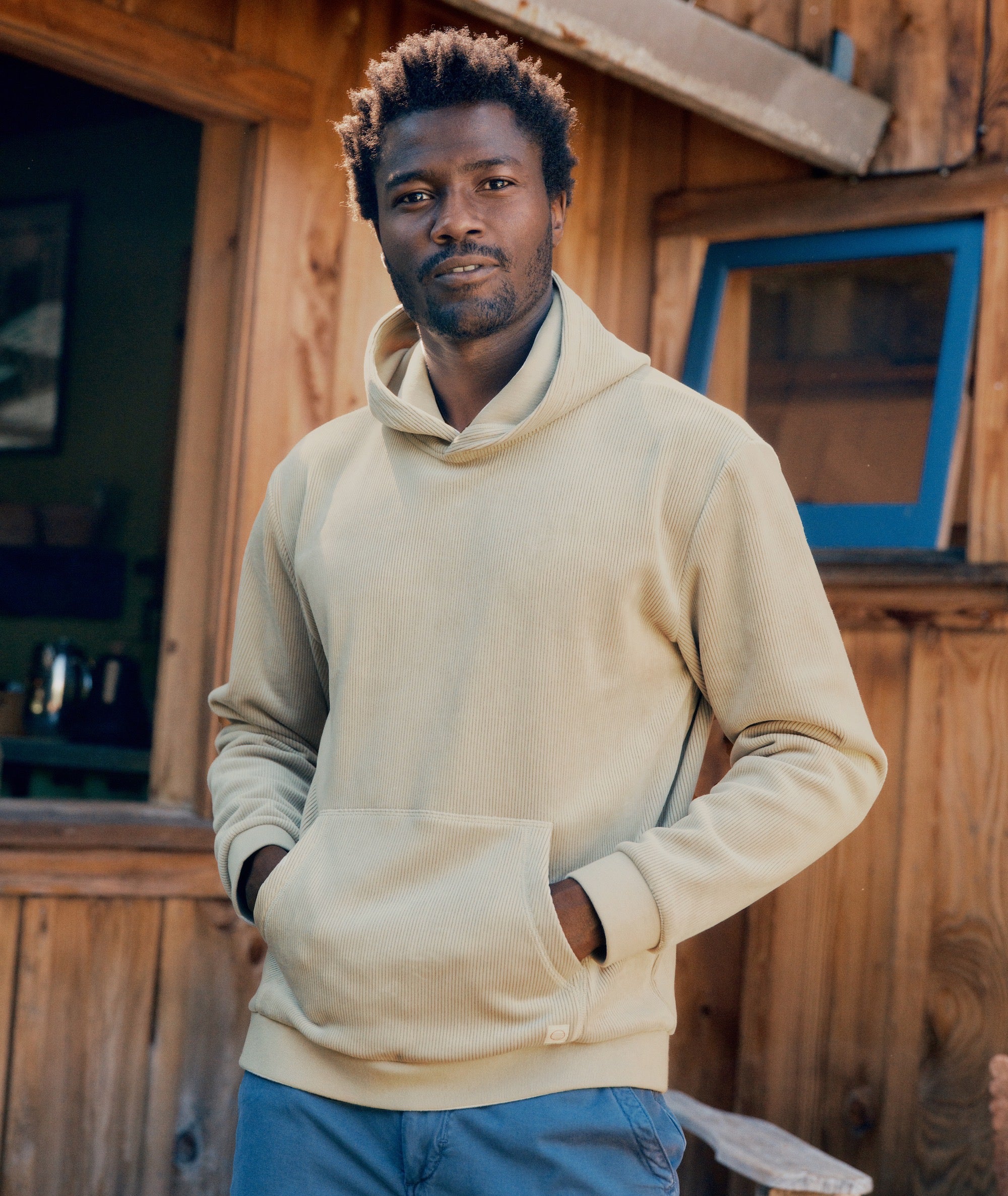 Cord Velour Hoodie Marine Layer