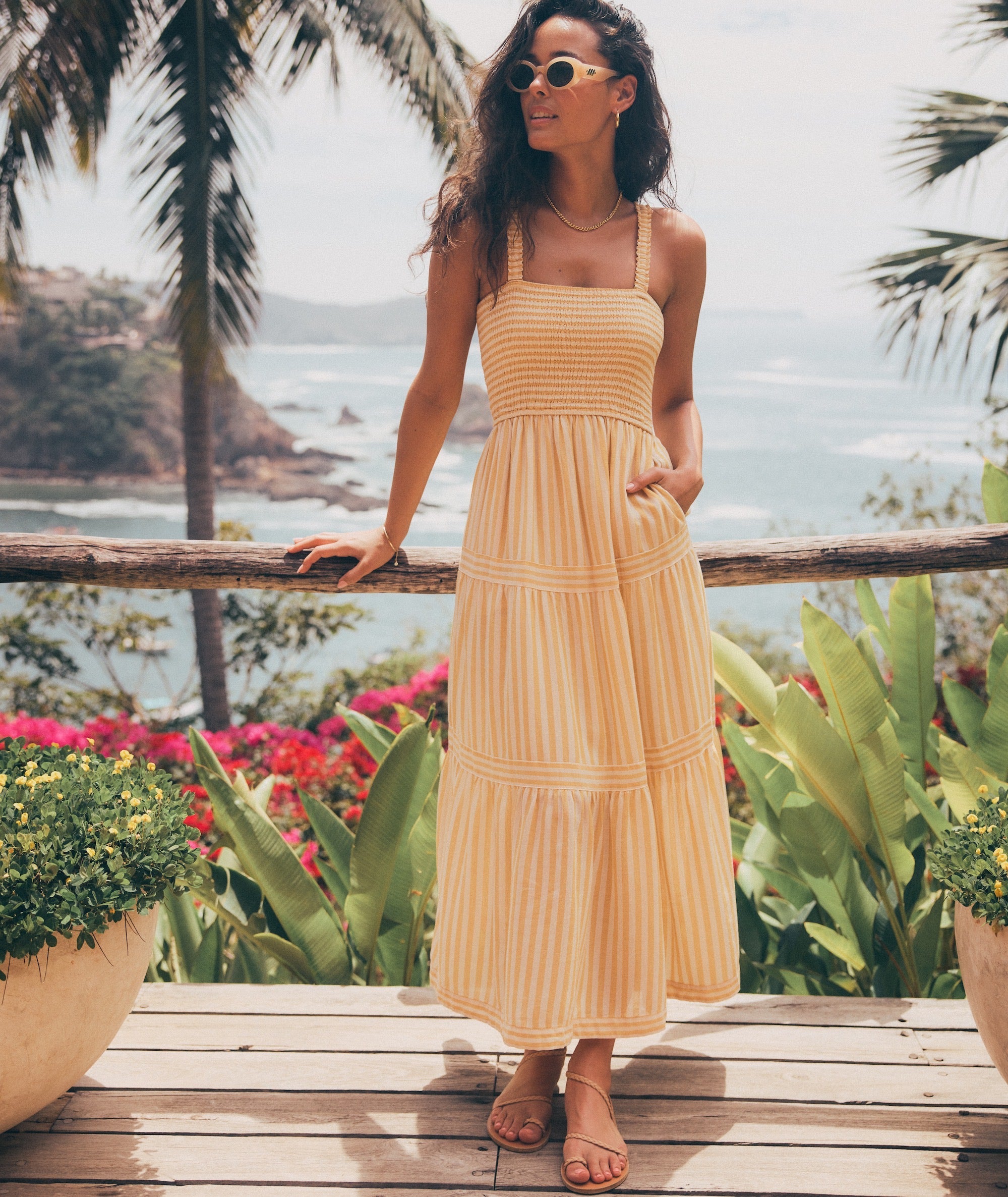 Golden yellow maxi dress new arrivals