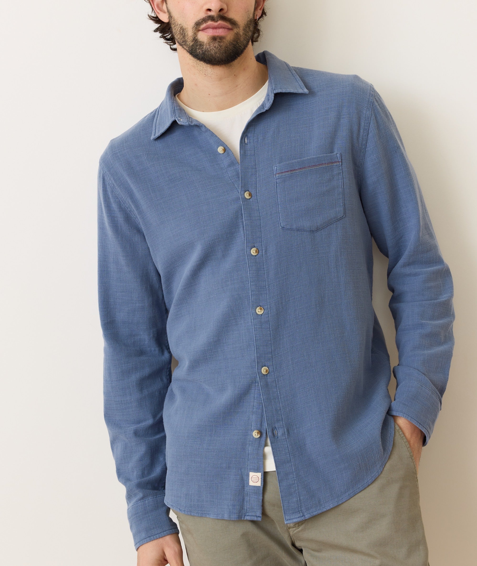 Stretch Selvage Long Sleeve Shirt – Marine Layer Stretch Selvage Long Sleeve Shirt – Marine Layer
