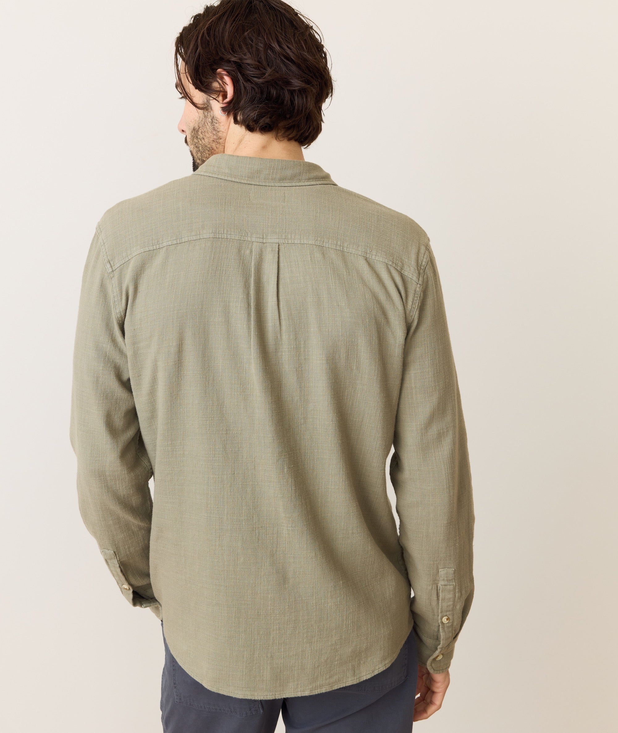 Stretch Selvage Long Sleeve Shirt