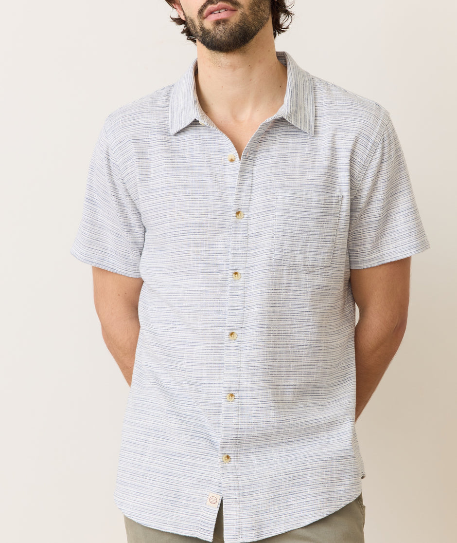 Stretch Selvage Short Sleeve Shirt