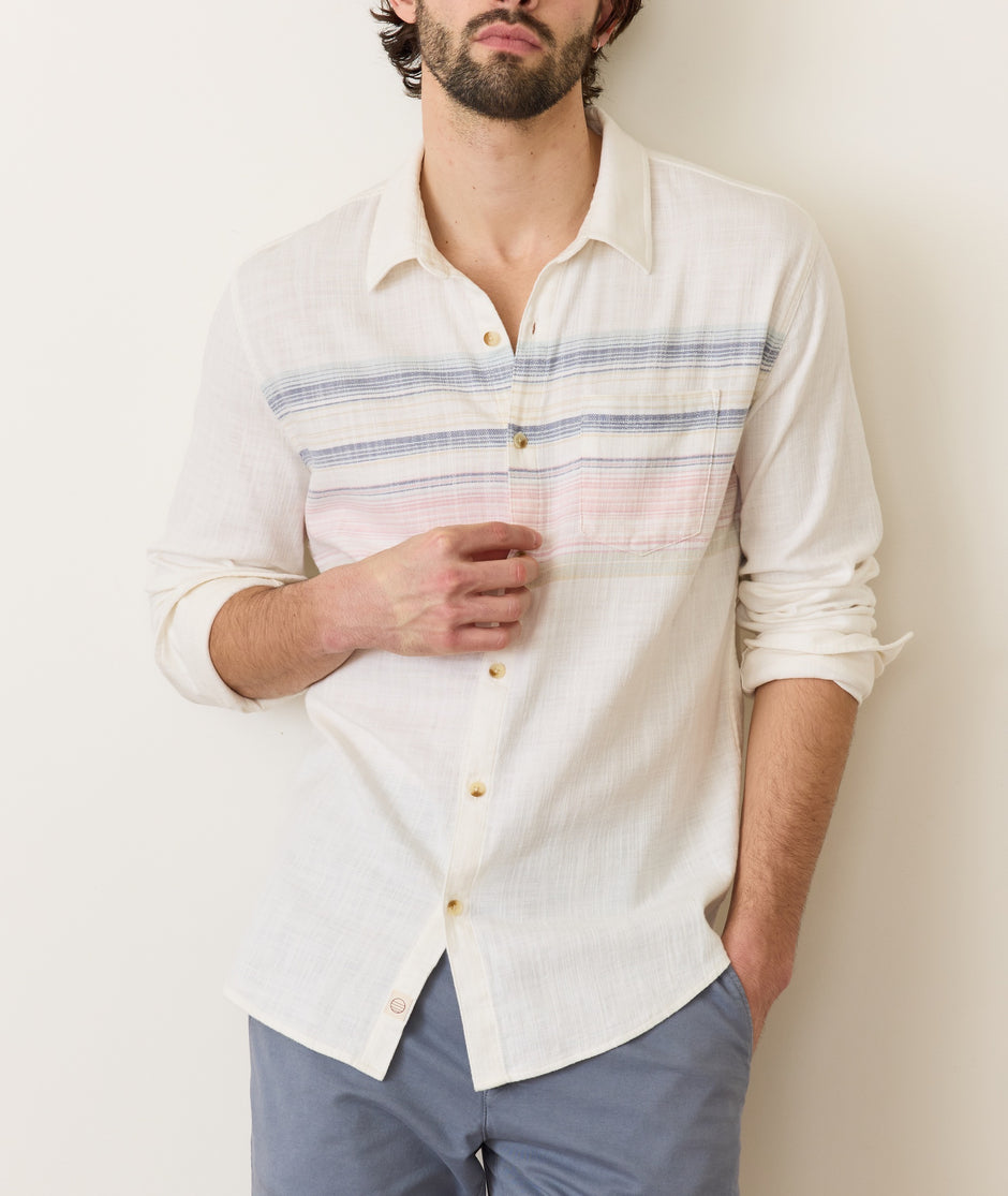 Stretch Selvage Long Sleeve Shirt