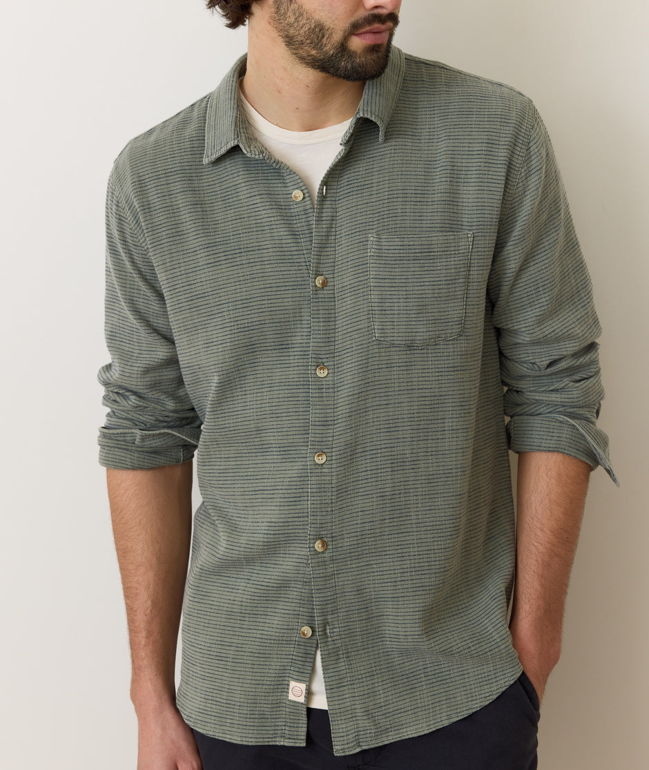 Stretch Selvage Long Sleeve Shirt
