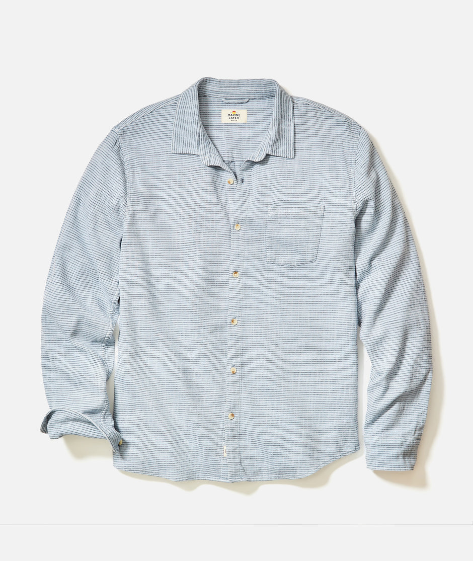 Stretch Selvage Long Sleeve Shirt