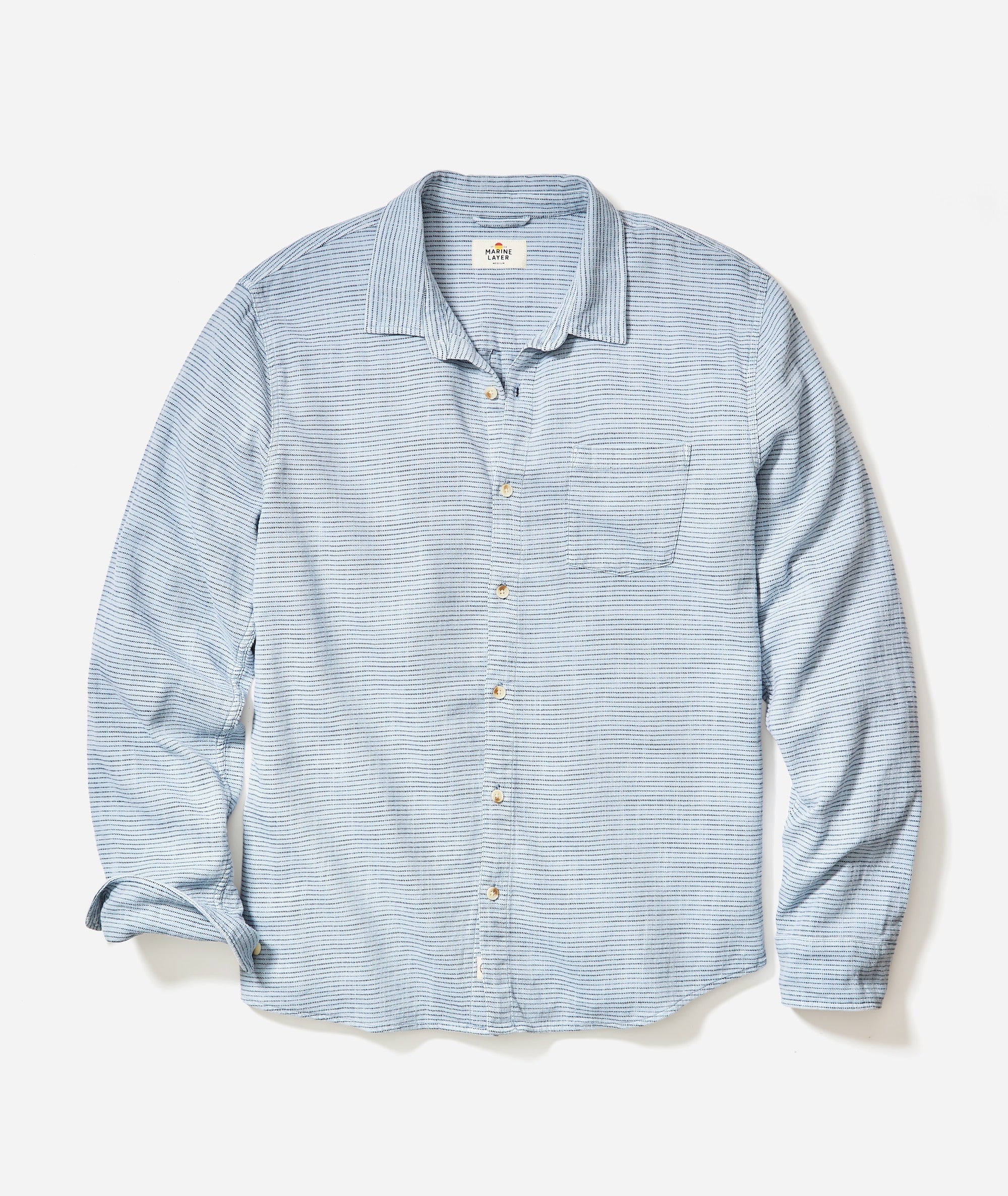 Stretch Selvage Long Sleeve Shirt