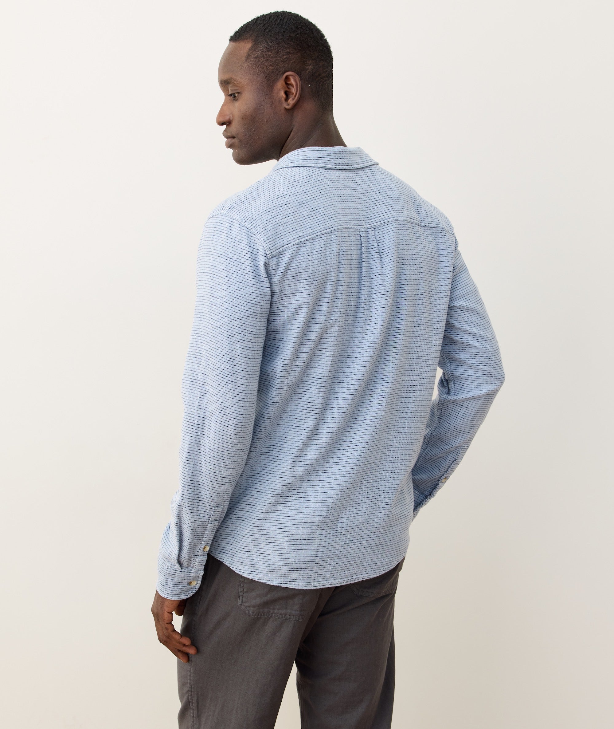 Stretch Selvage Long Sleeve Shirt