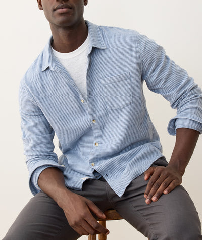 Stretch Selvage Long Sleeve Shirt