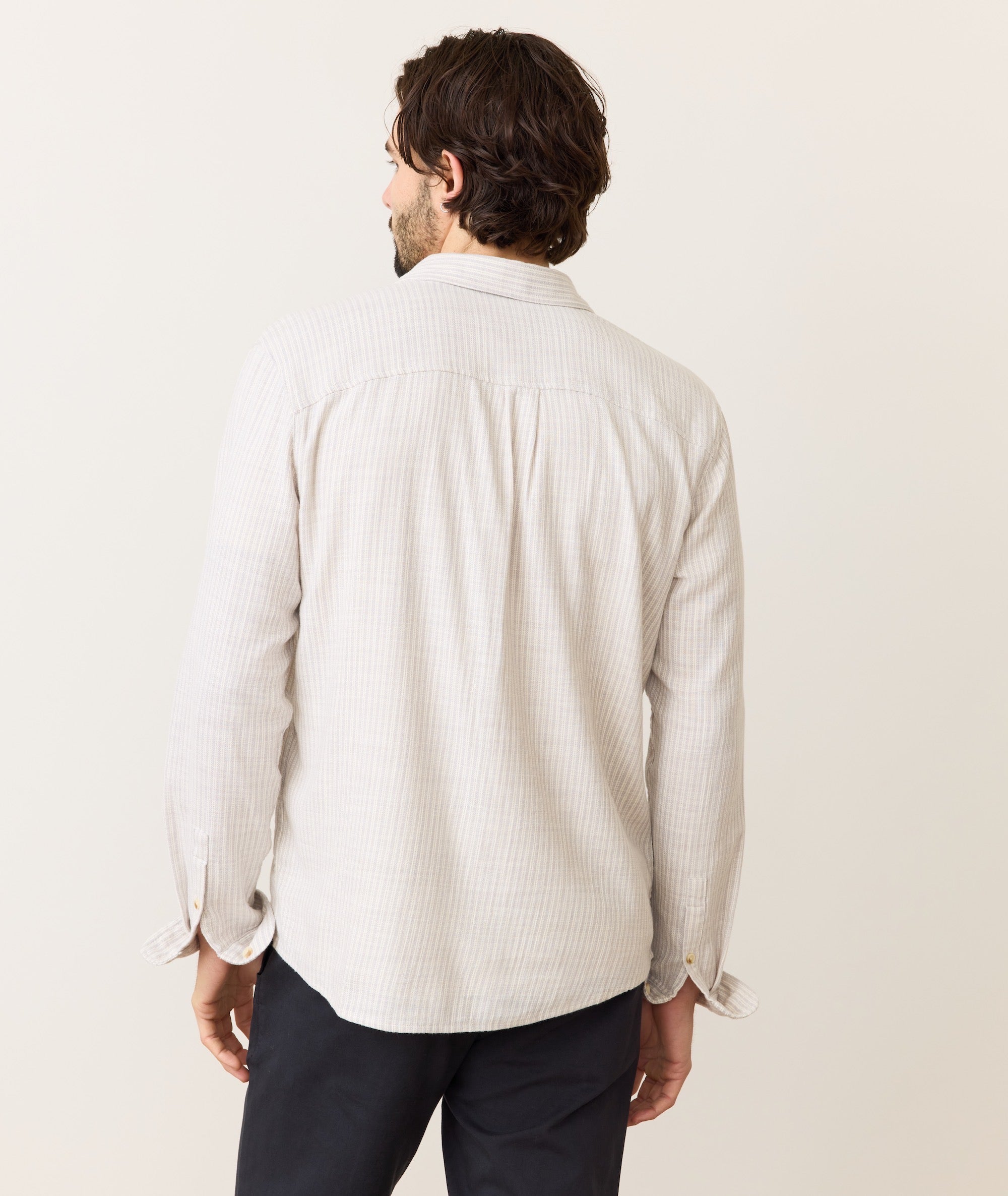 Stretch Selvage Long Sleeve Shirt