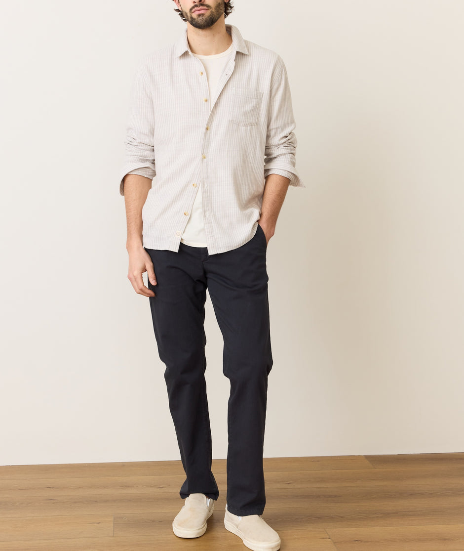 Stretch Selvage Long Sleeve Shirt